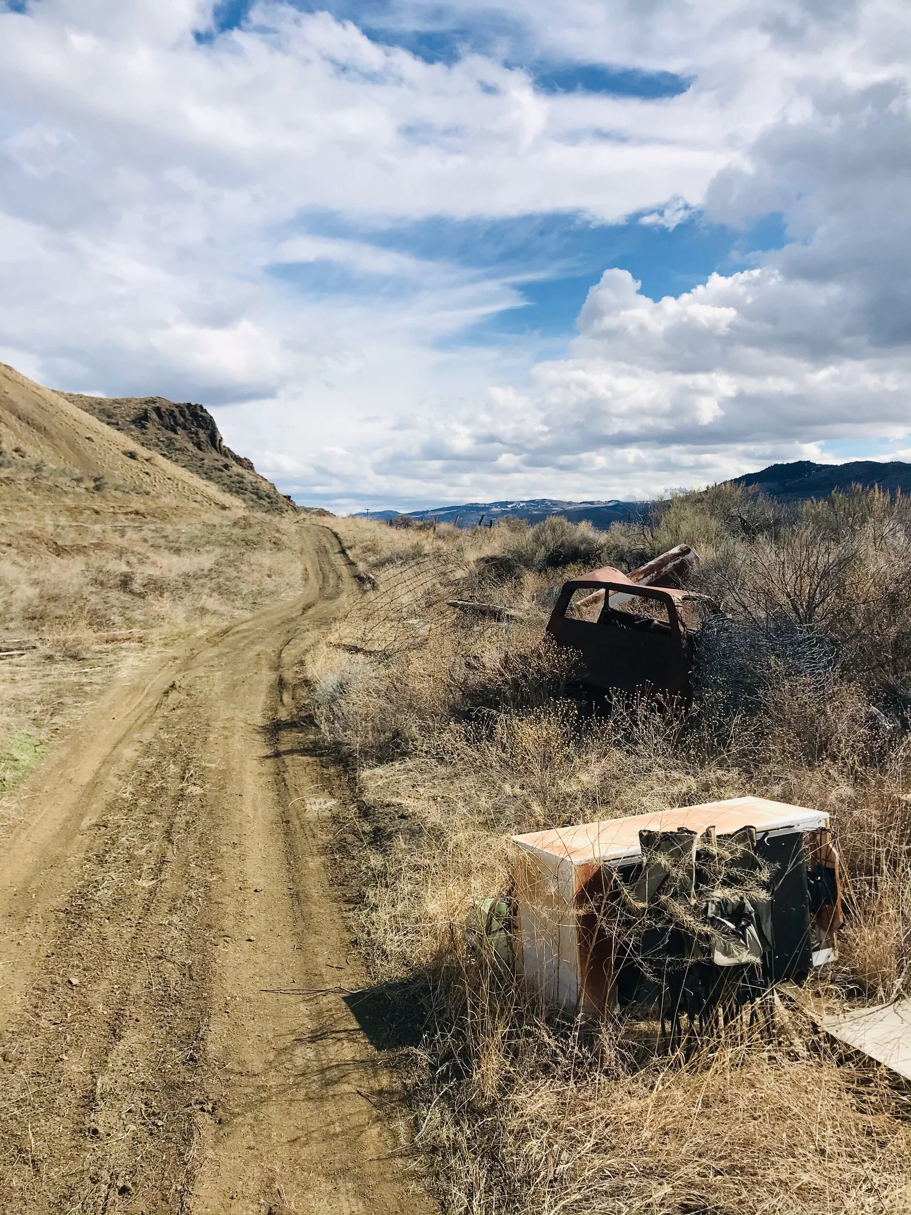 The road (Ord rd.)  into the TH
