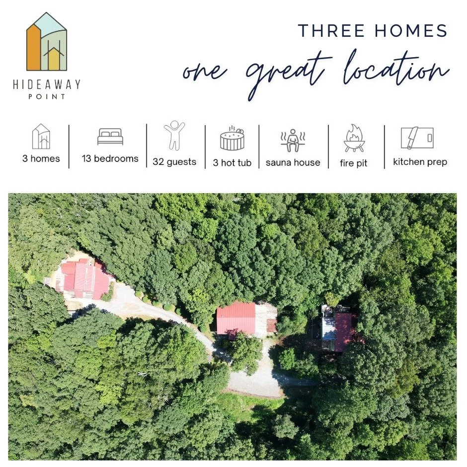 Welcome to Hideaway Point ✨ There has never been a better time to connect with real people - it's what the world needs right now. We are excited to help you make beautiful memories with people you care about. Reach out if you would like to start drea