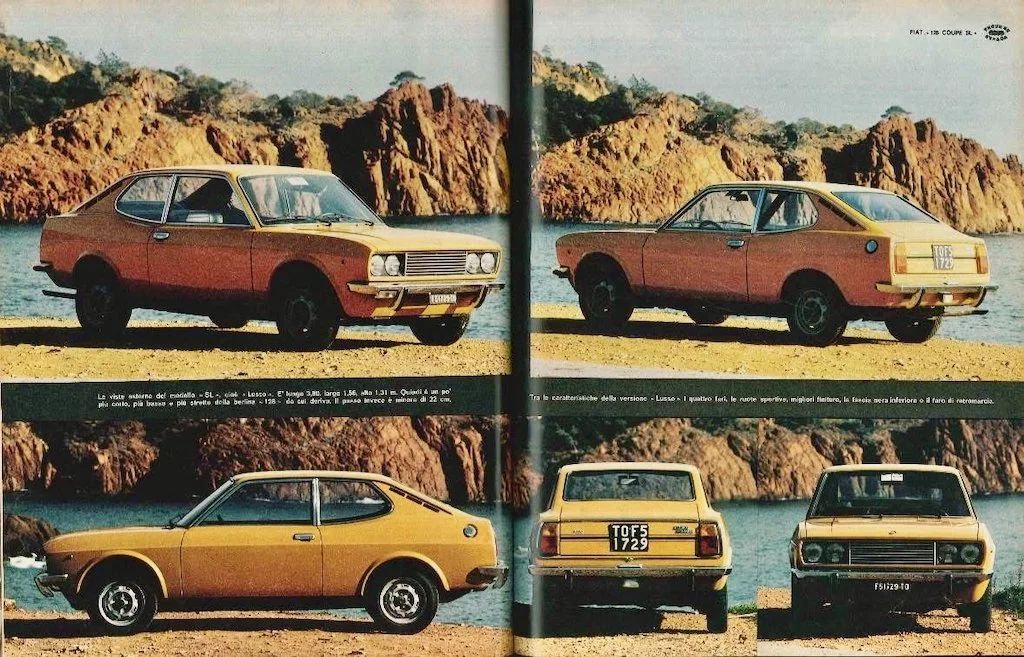 FIAT 128 Coupe SL 1300 da QuattroRuote 1972