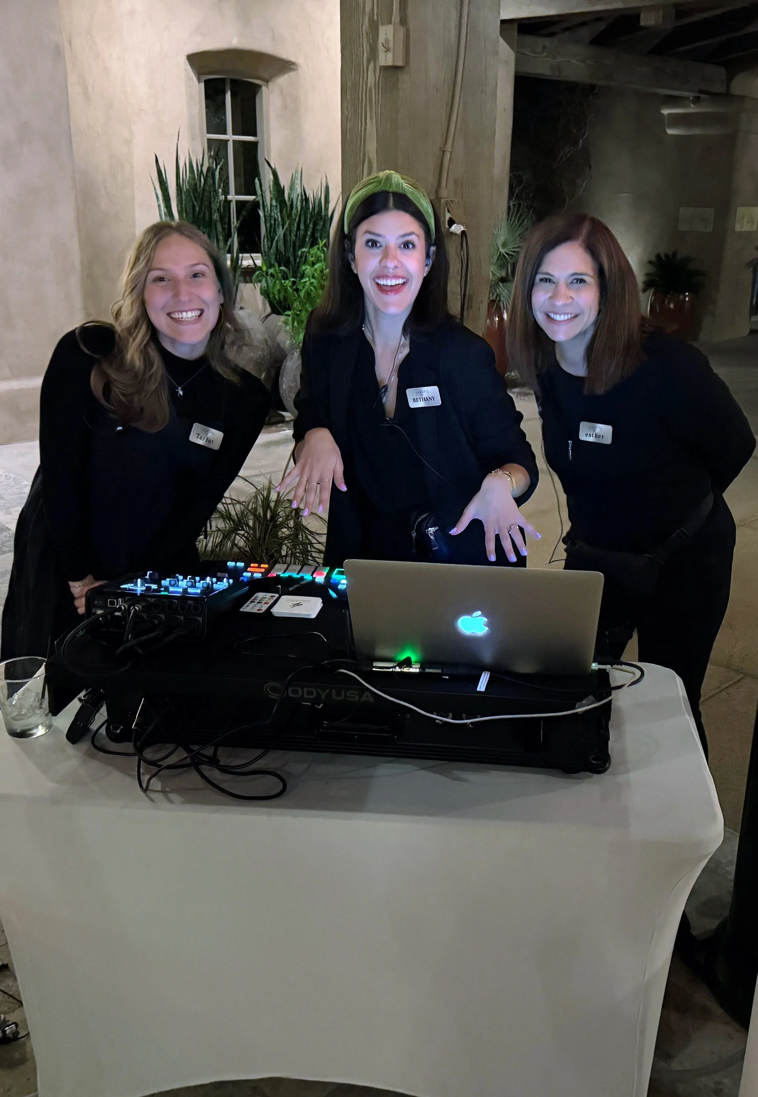 Wedding Planner Team At DJ Nate Murray's DJ Setup