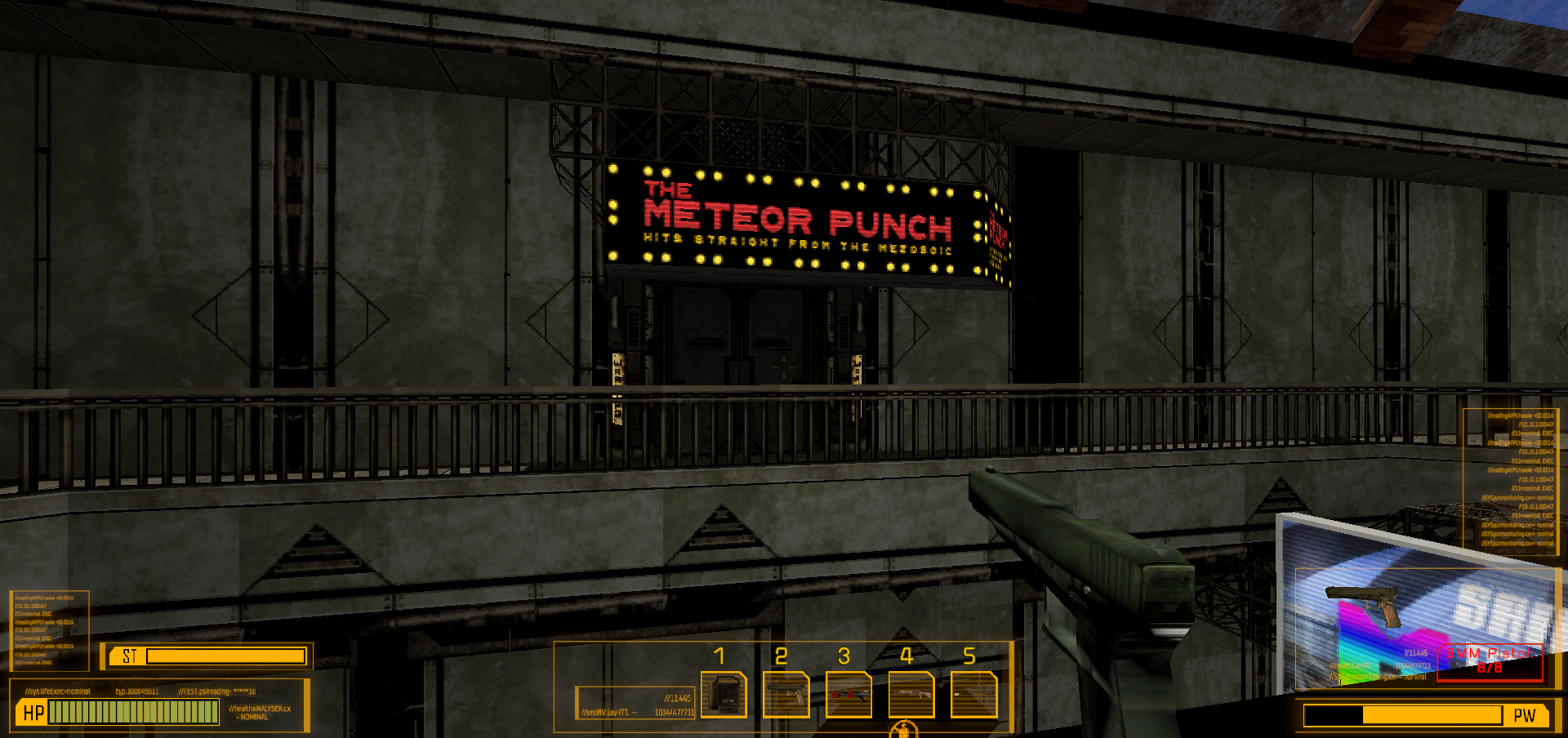 Screenshot of current build