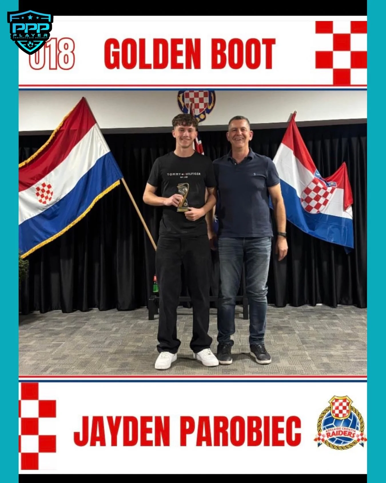 β½οΈ The PPP family congratulates Jayden Parobiec on winning the U18 Golden Boot with Adelaide Raiders! π₯
As part of our Elite Development Program, Jayden’s hard work, dedication, and goalscoring talent have been rewarded in style. Keep shining,