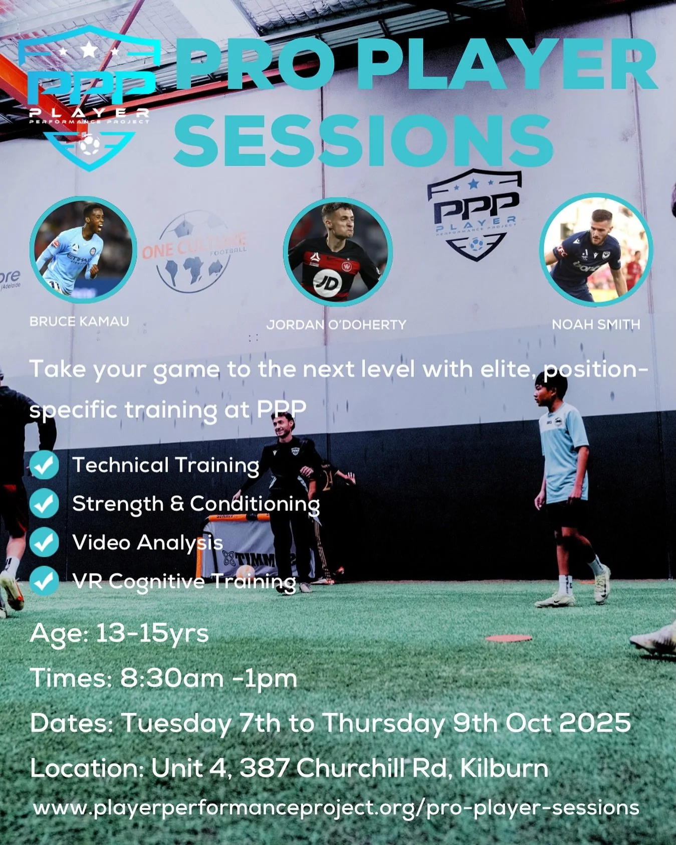 π¨β½ IT ALL KICKS OFF TOMORROW! β½π¨
Our OCTOBER PRO PLAYER SESSIONS start tomorrow at PPP! π₯
3 days of elite training with top pros — don’t miss your chance to learn from the best π
π
 Oct 7 – Bruce Kamau (βοΈ Attacker)
π
 Oct 8 &