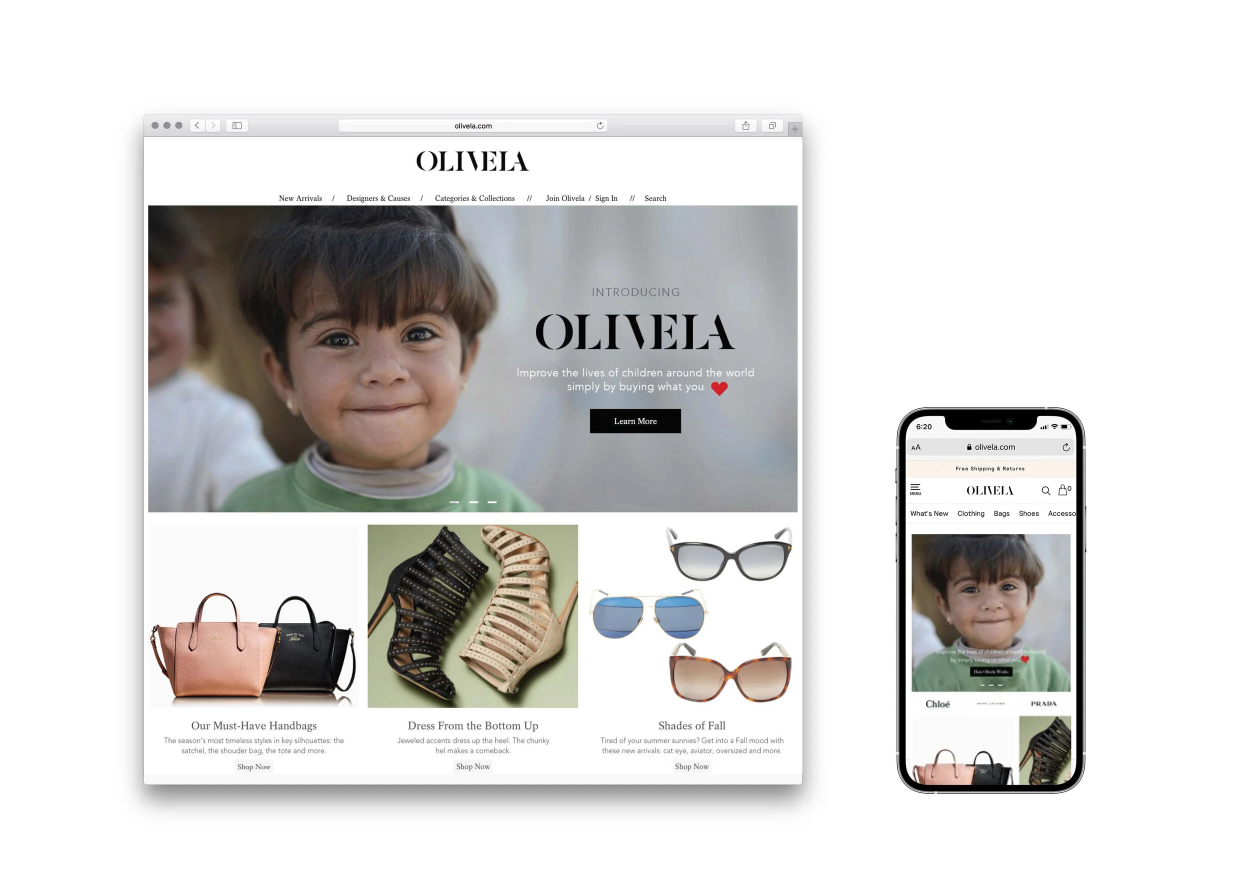 I lead the design and worked with the development team to create the online brand launch website with product features and mobile app version.