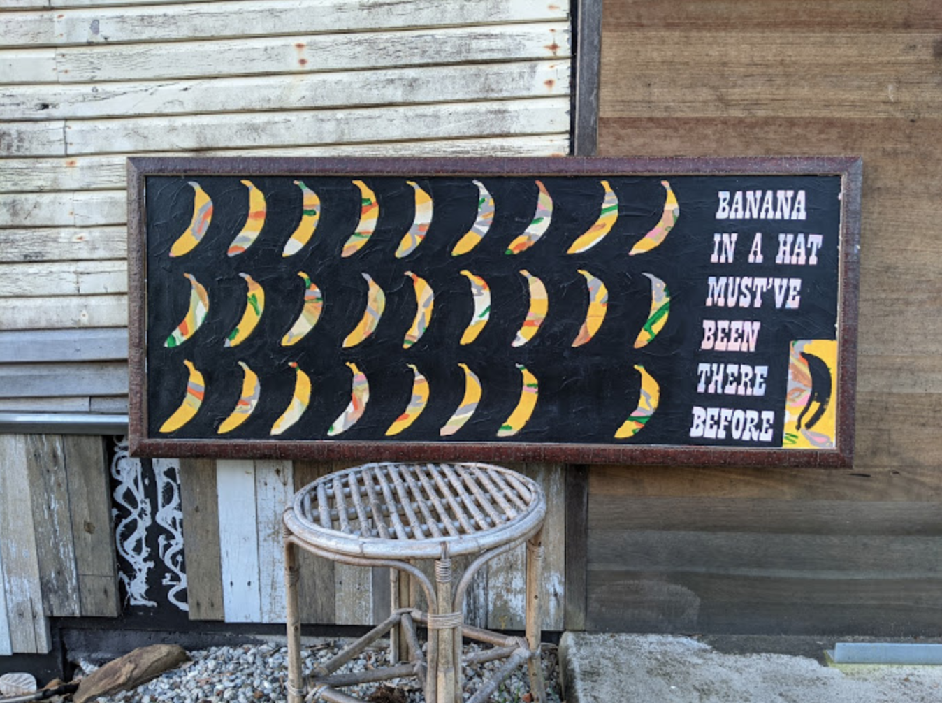 BANANA IN A HAT (2021) JJ JAMES ART Electric Jazz Banana Shed