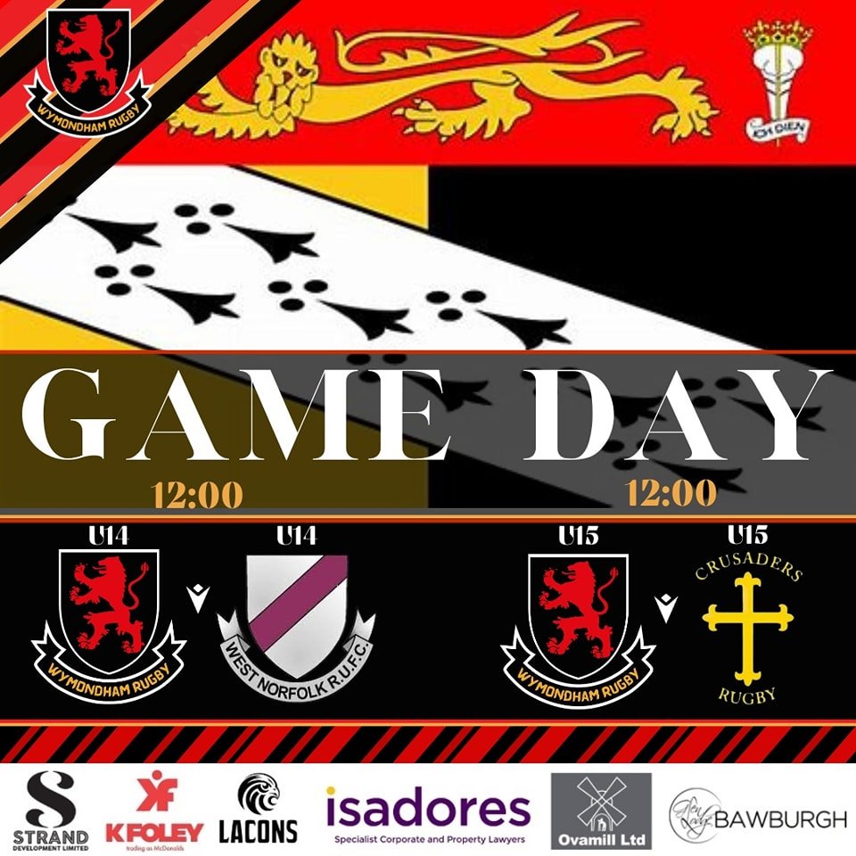 3 Cup Finals to look forward to today! Get down to Diss and support our U14 &amp; U15 Boys who are looking to round off a fantastic season with some silverware at Midday! Followed by a thrilling 3 way fixture for our Wasps in their bid for Cup glory!