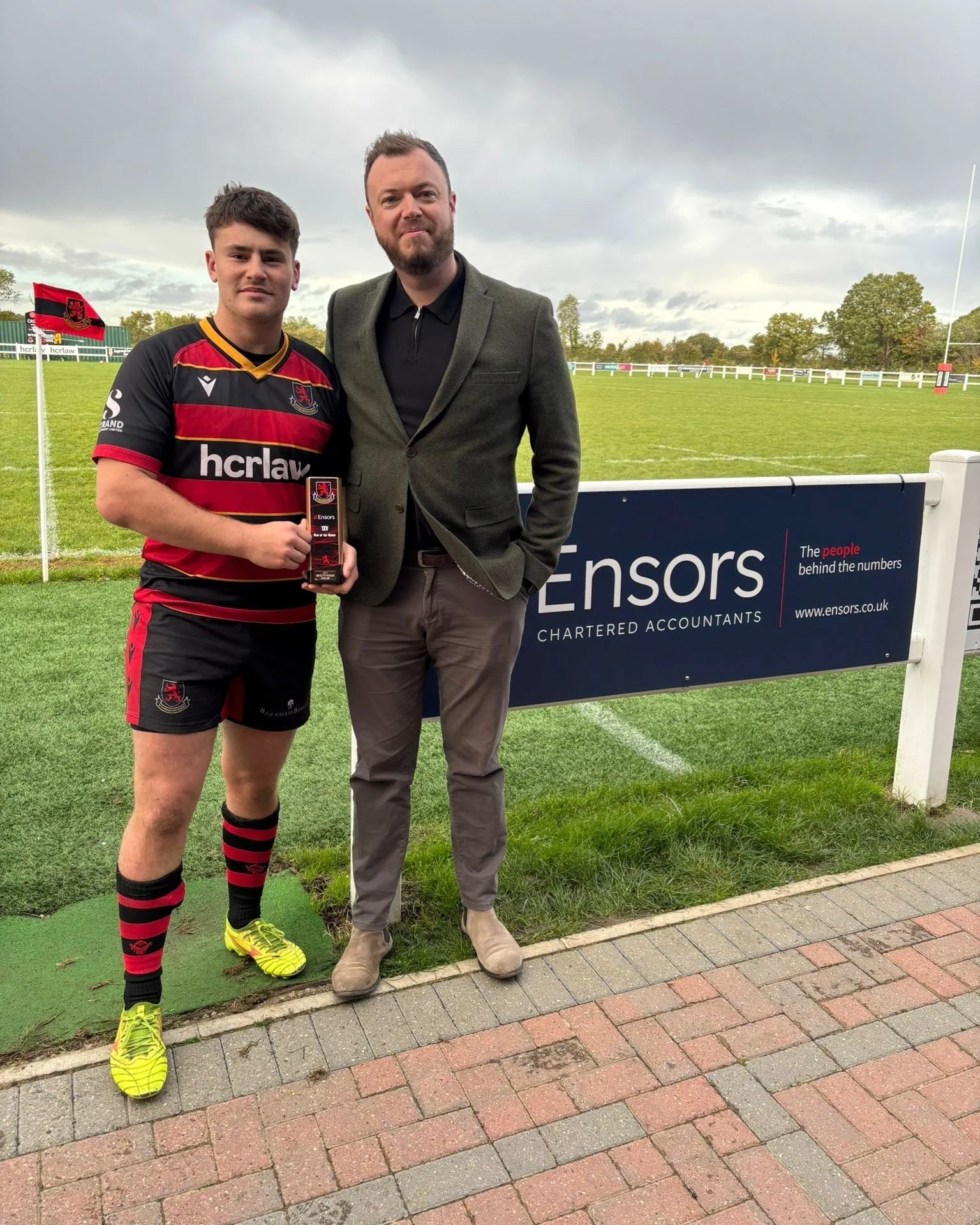 🏆 Ensors Man of the Match 🏆

Our Ensors Chartered Accountants Man of the Match v Brentwood is Kit Brodie, after the 1XV&rsquo;s hard-fought 10-24 loss 🔴⚫️

💬 Head Coach Aaron Beaumont (kindly sponsored by TS Financial Planning) said:
&quot;On his