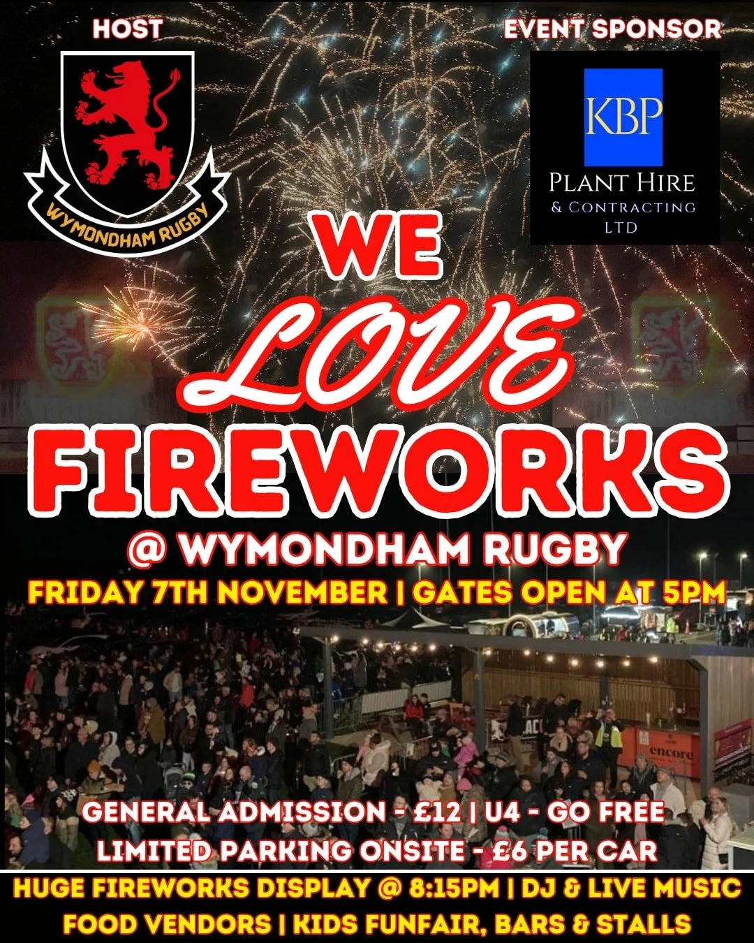 🎆 This time next week, our firework display will be lighting up the skies of South Norfolk! 🎆

🎟 Tickets are flying out &ndash; get yours now to avoid disappointment 😞 

✨ What&rsquo;s On?
🌟 Our BIGGEST EVER Fireworks Display
🎶 Live Music &amp;