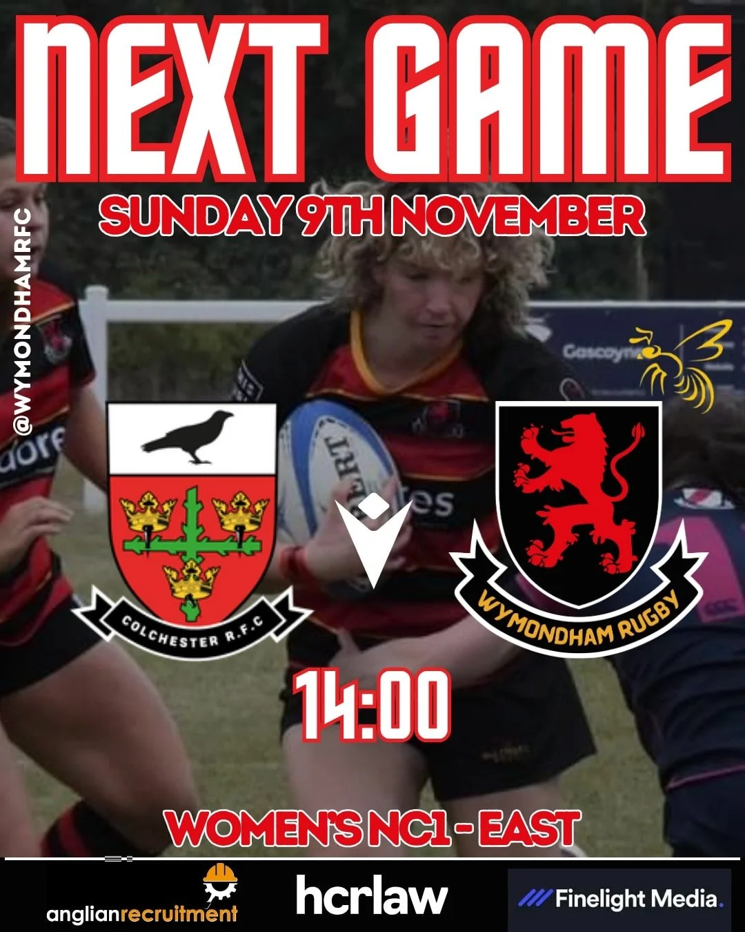 🐝 Wasps On The Road This Sunday!

This weekend, our Wasps travel to Raven Park to take on @crfc_iceni as league action resumes.

After a brilliant start to the season, the Wasps sit proudly in 3rd place and are ready for the challenge ahead as they 