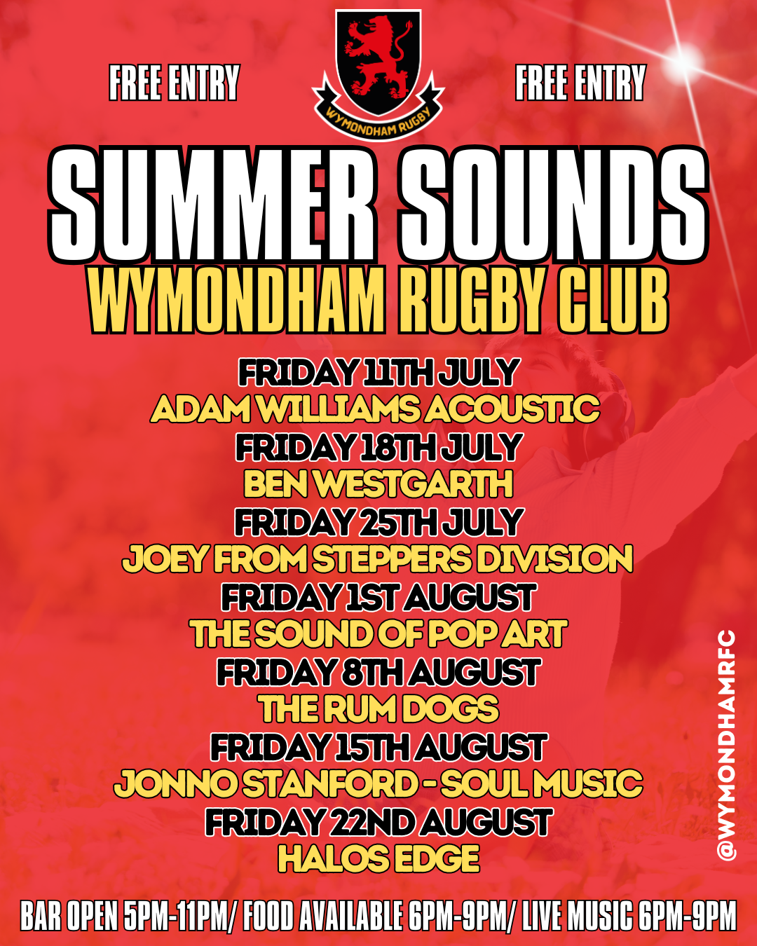 Wymondham Rugby Events — Wymondham RFC