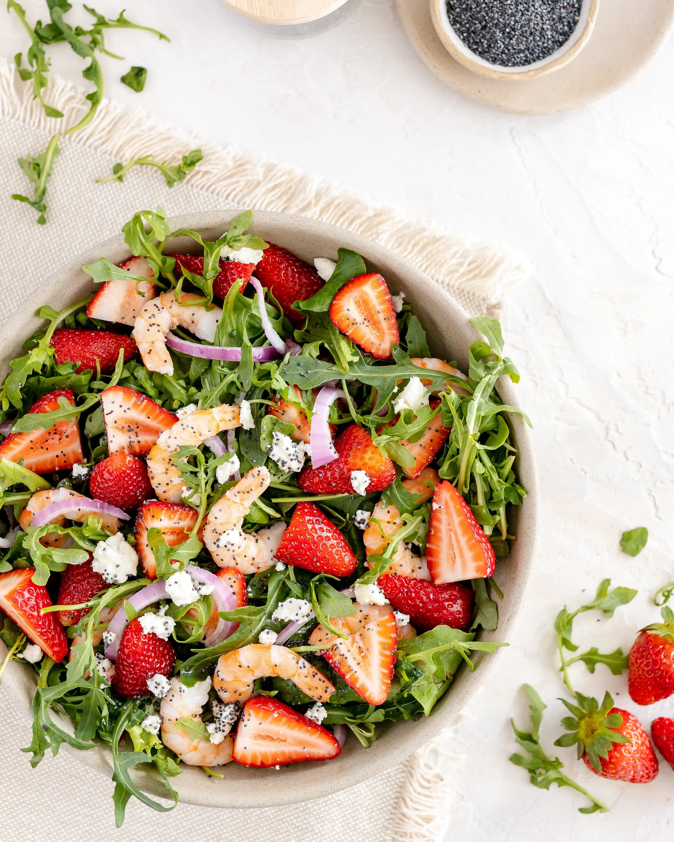 Poppy, Prawn &amp; Strawberry Salad