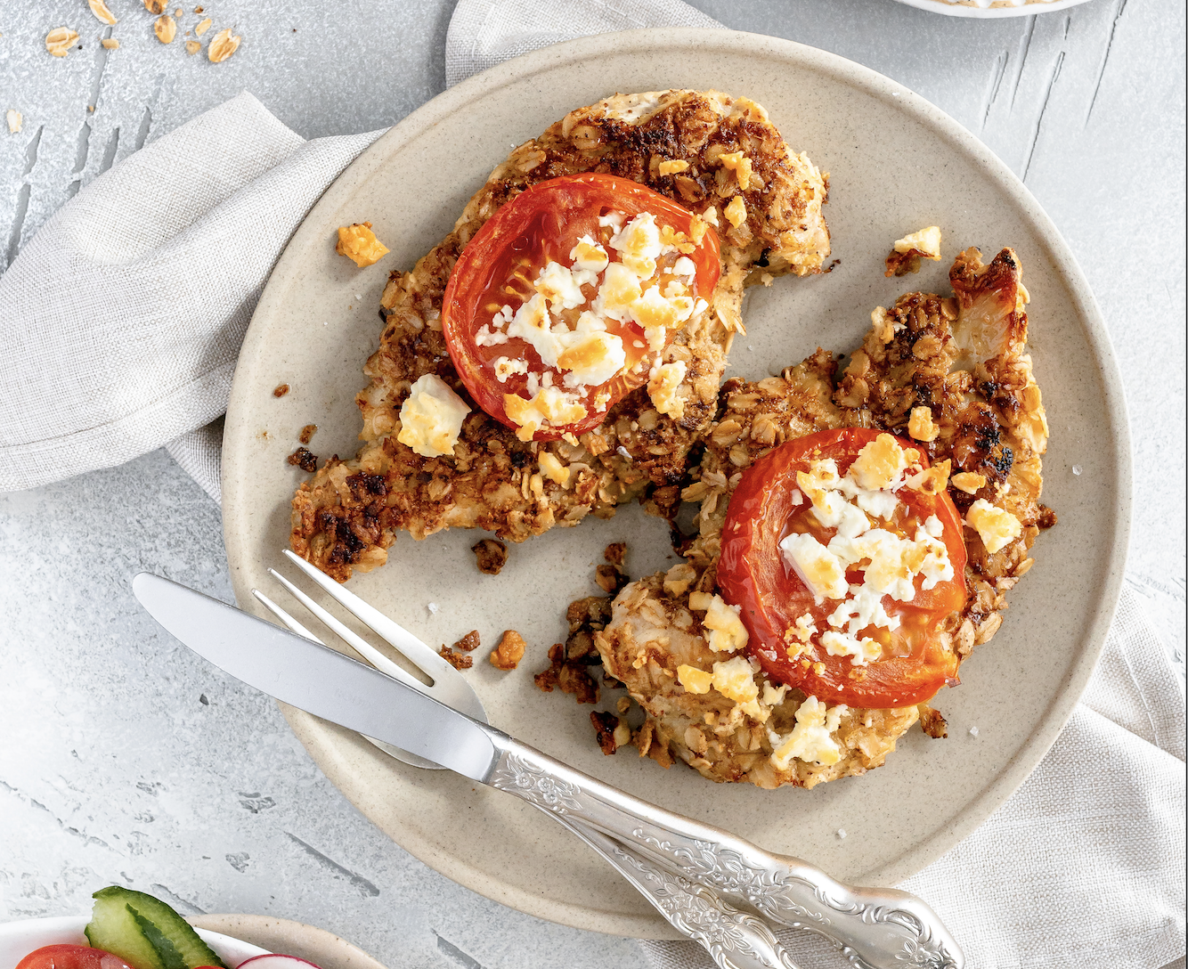 Oat Crusted Chicken Parma