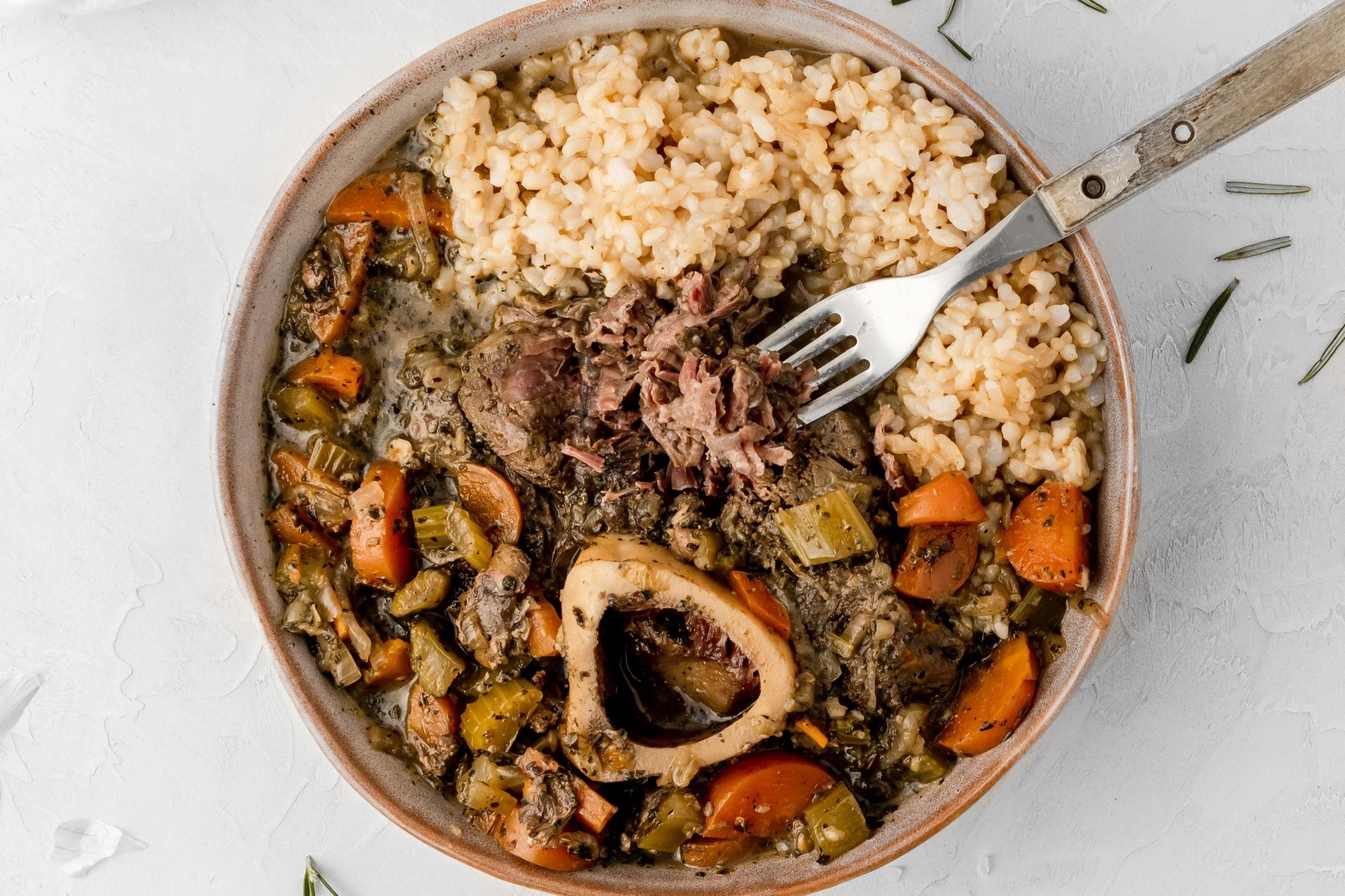 Slow Cooked Garlic Herb Osso Bucco