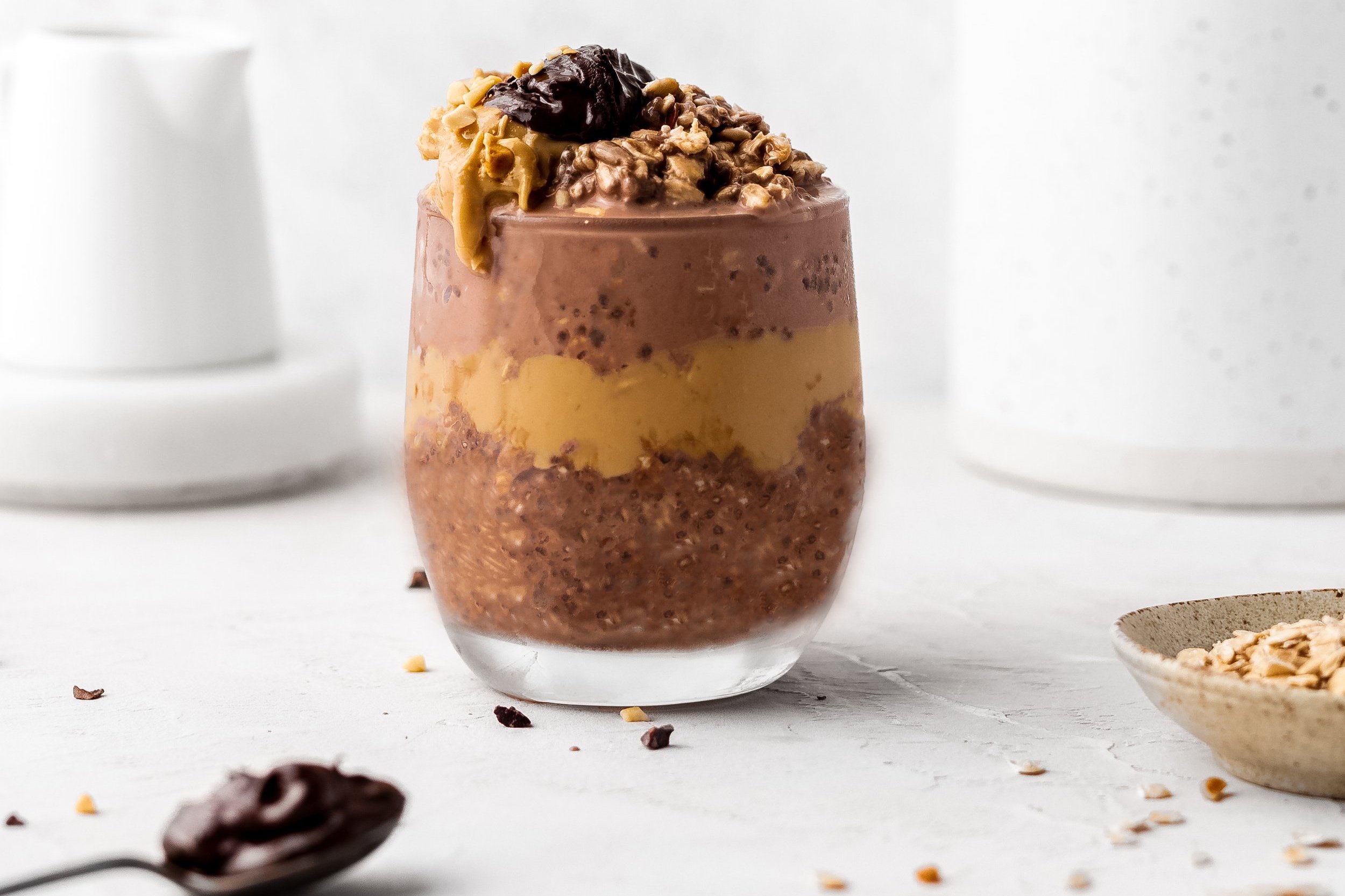 Chocolate Peanut Butter Overnight Oats