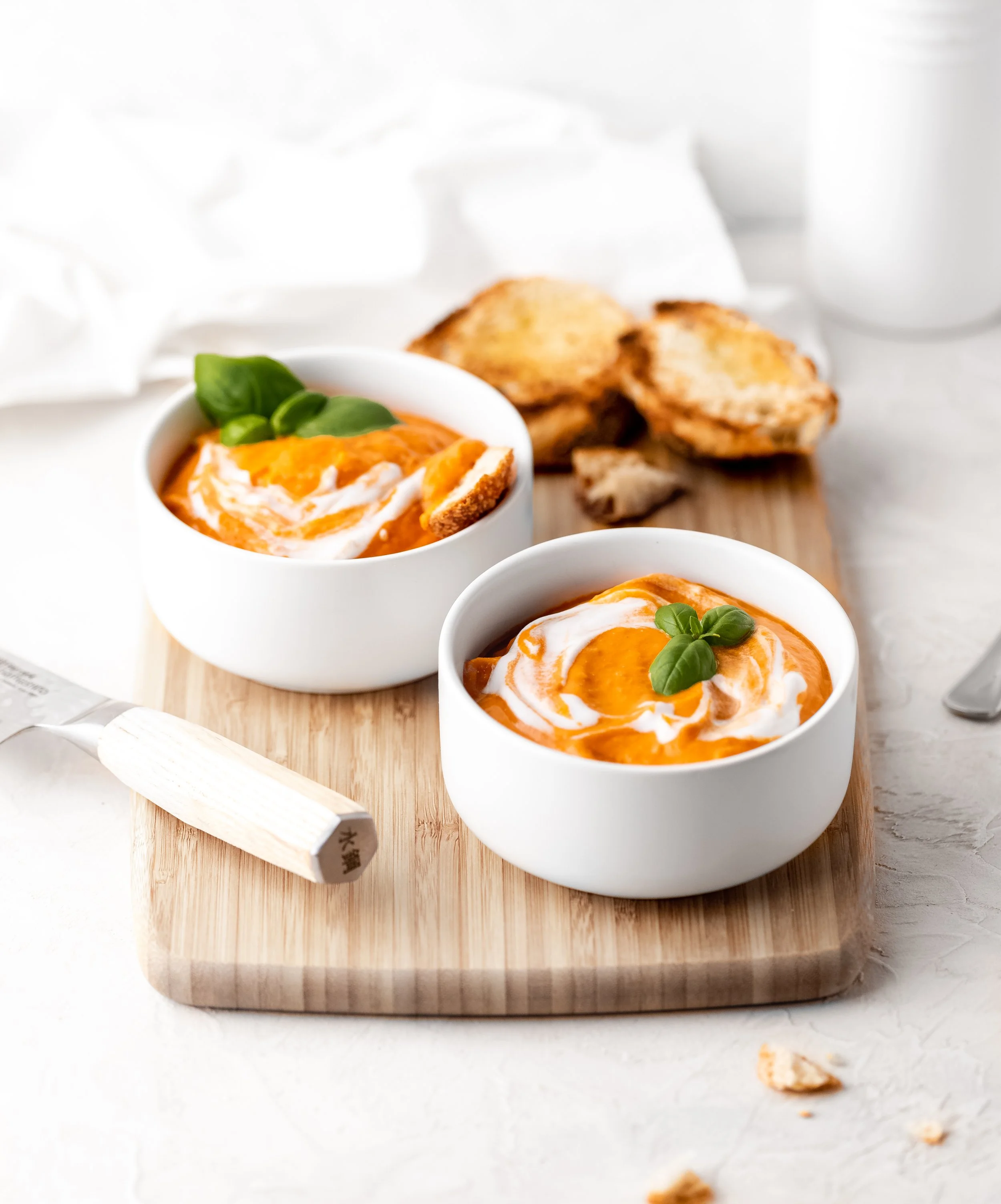 Roast Cherry Tomato & Basil Soup