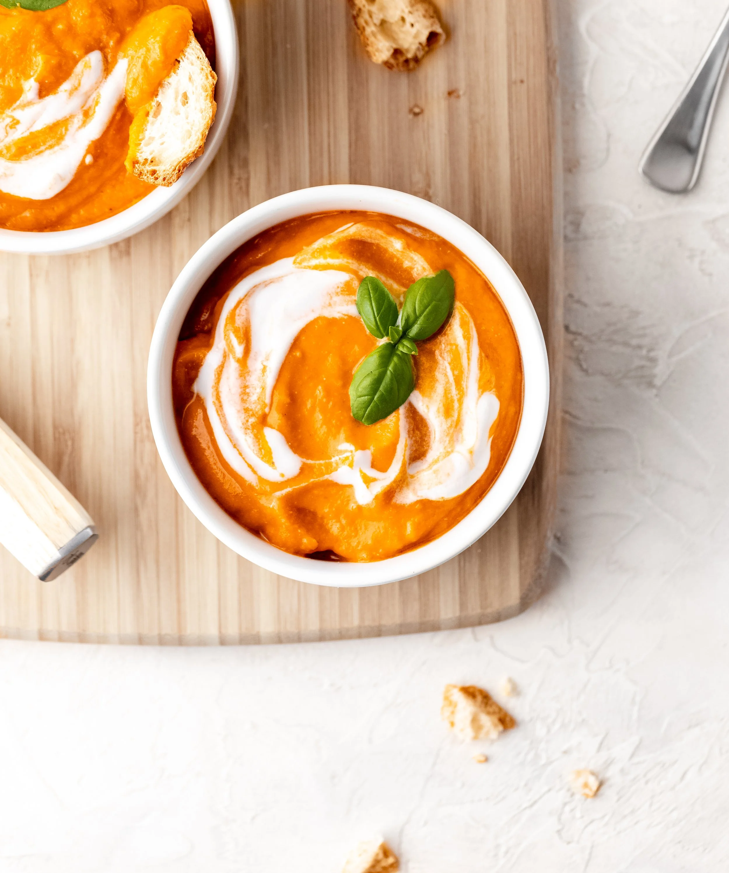 Roast Cherry Tomato & Basil Soup