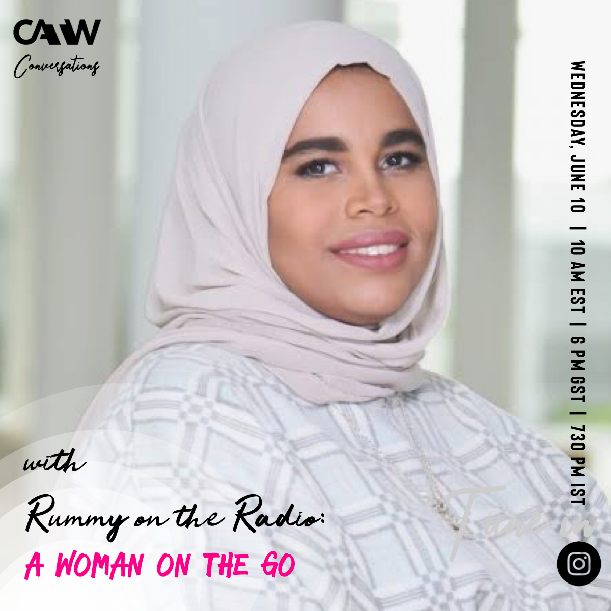A woman on the go // Rumaitha Busaidi