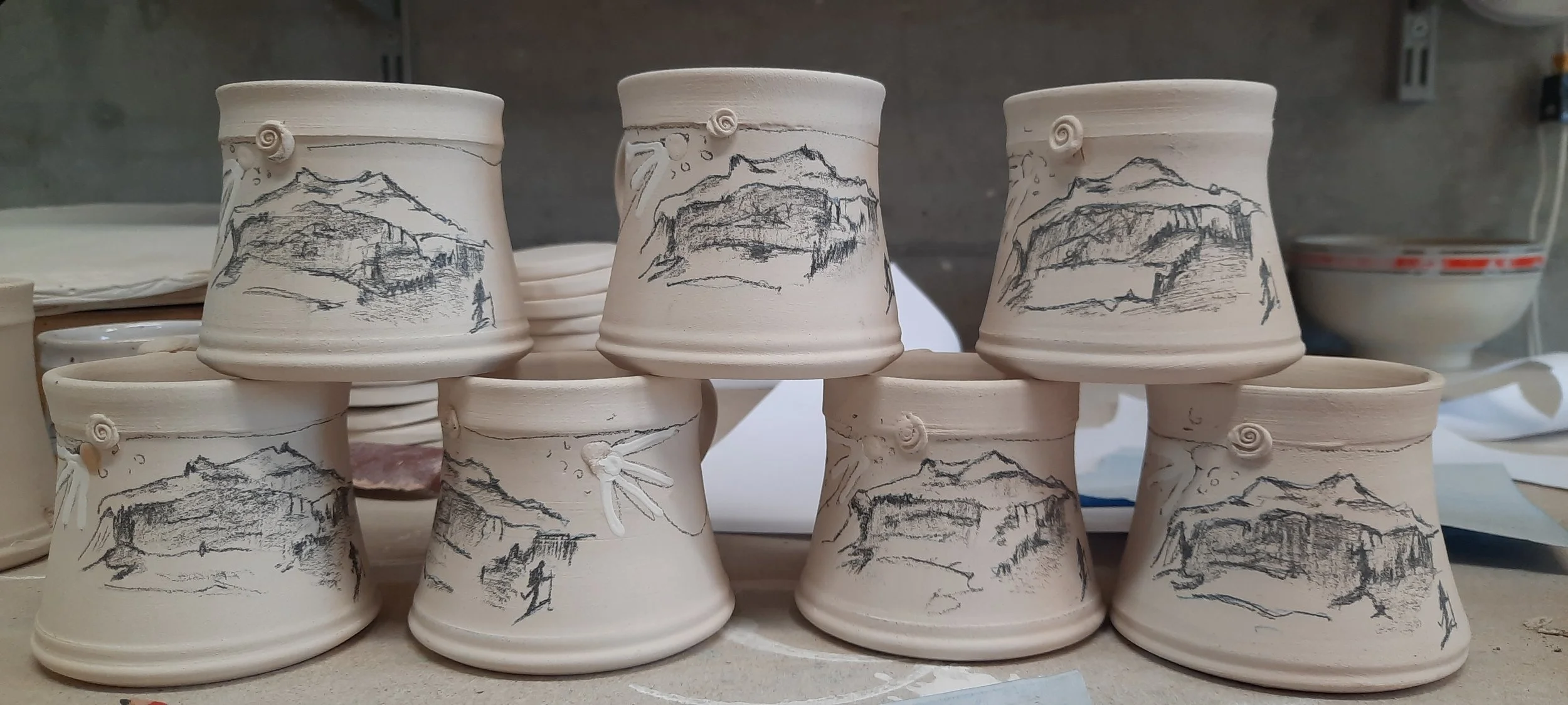 tasse montagnes sur demande