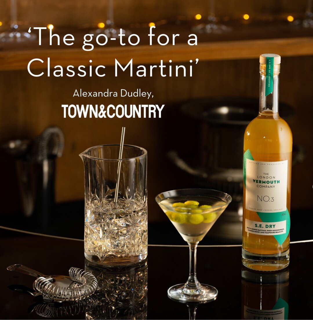 No.3 S.E. Dry Vermouth Cocktail for Dry January - The Classic London Dry Martini

In May 2021, Town &amp; Country magazine referred to our No.3 S.E. Dry as the &lsquo;go-to for a classic martini&rsquo; as it is light on the aromatics of traditional v