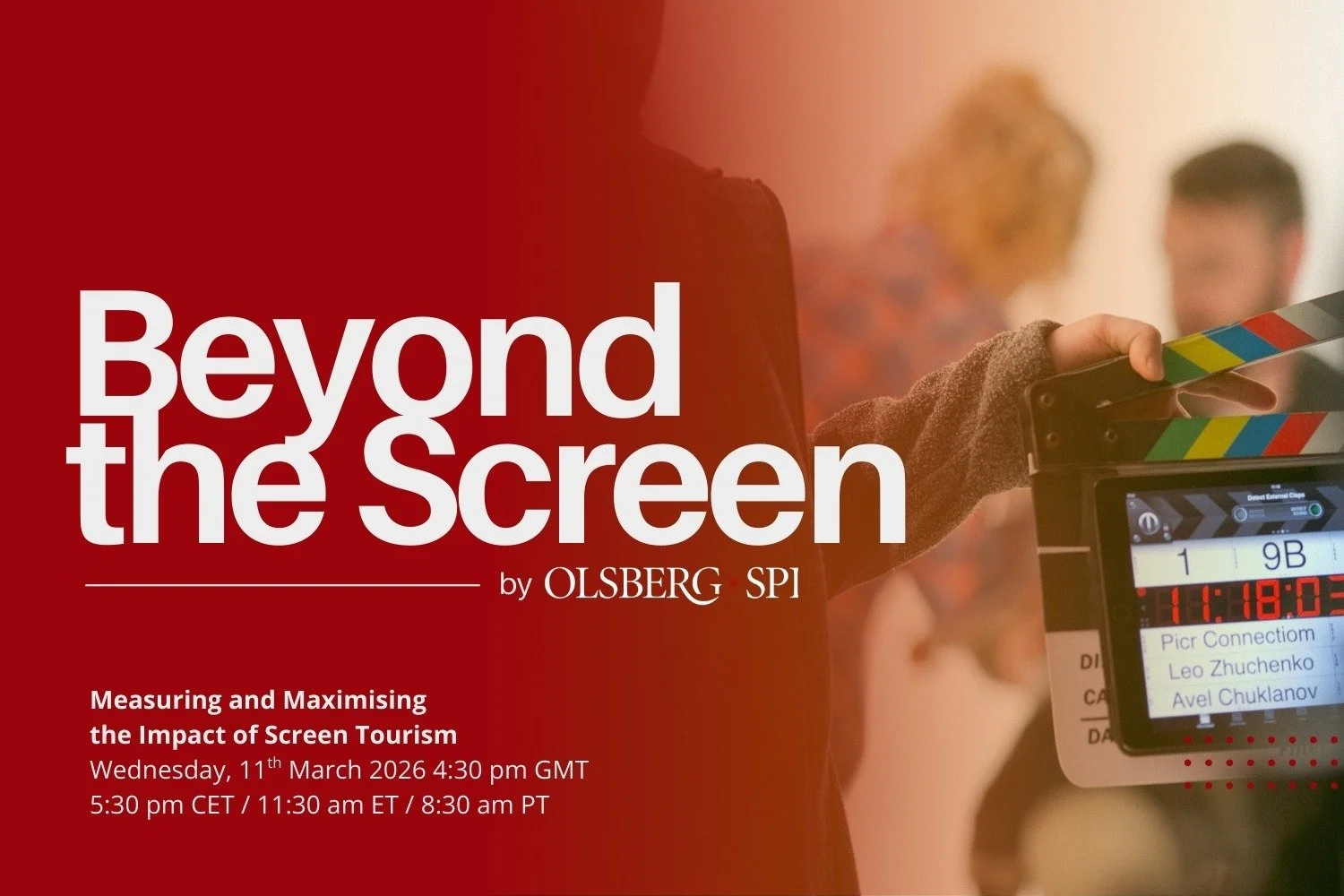 Upcoming SPI Webinar: Measuring and Maximising the Impact of Screen Tourism