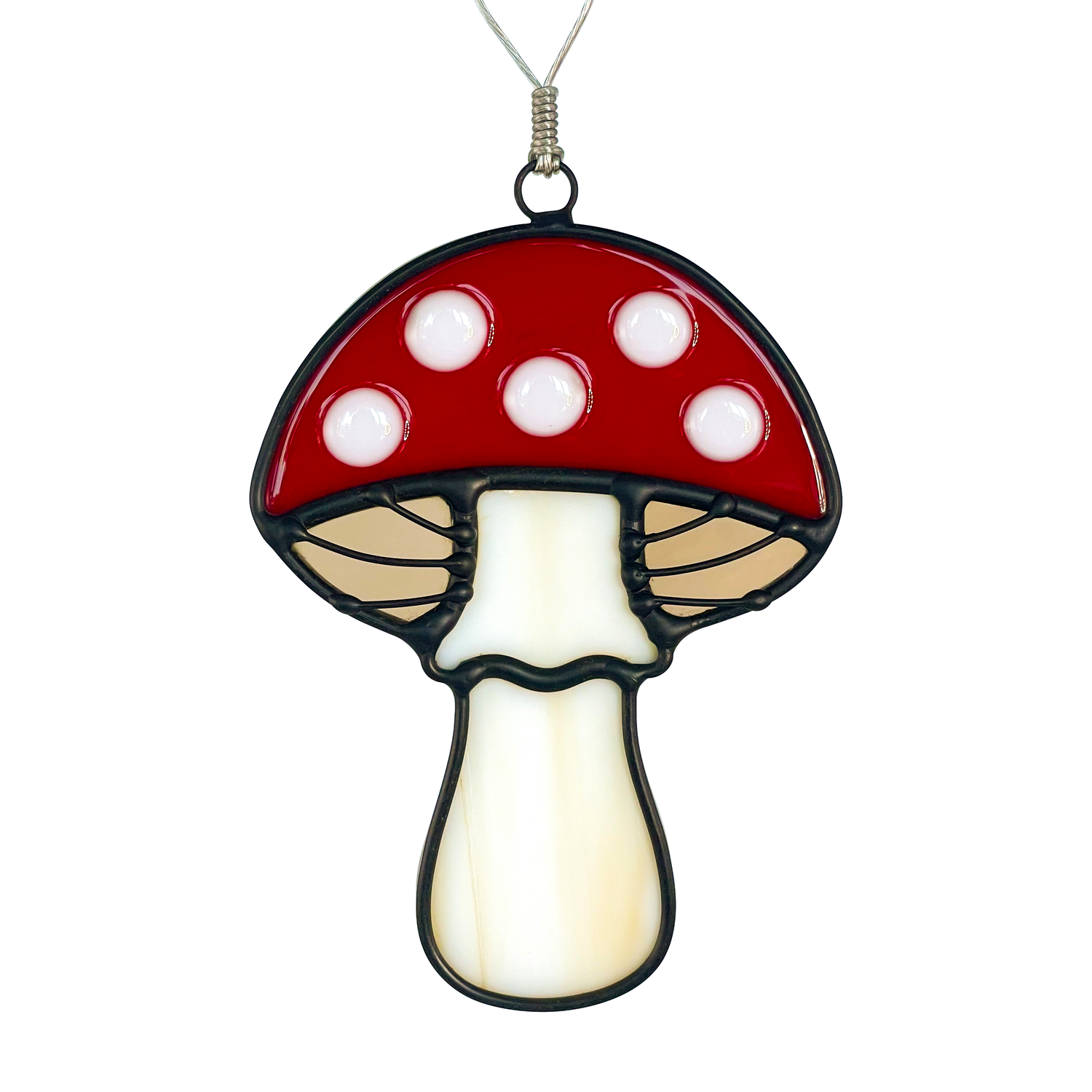 Mushroom Panel  Stained Glass Art — Glasswork Pixie