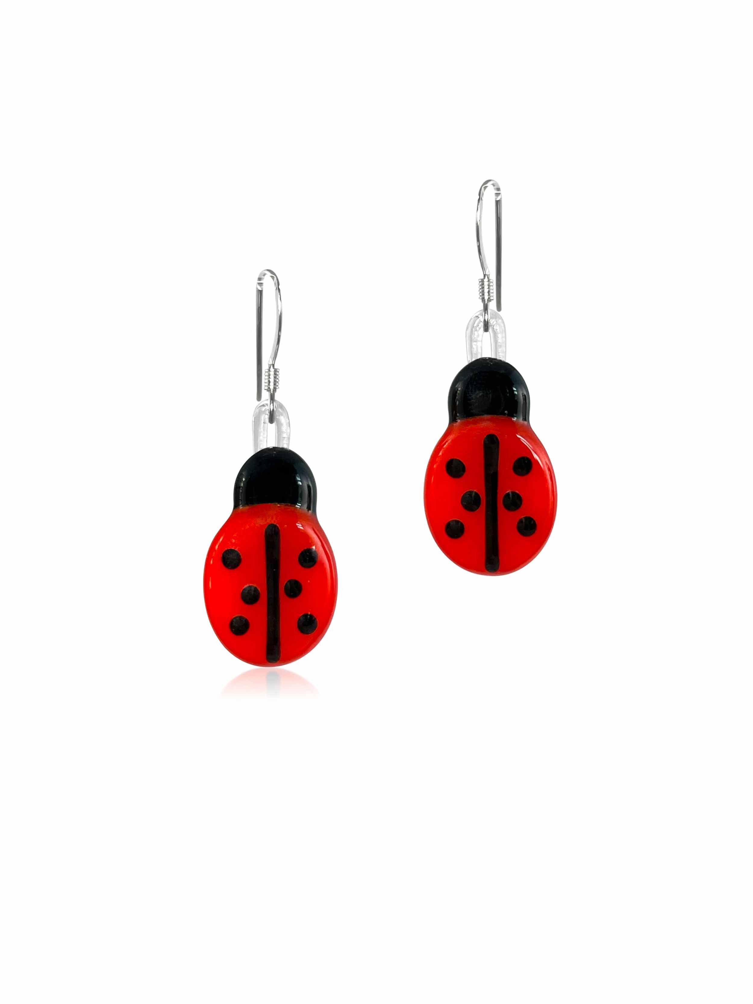 Mariechristine PAVONE Boucles Doreilles Coccinelle Ronde  Etsy  Etsy  Wedding jewelry earrings Handmade