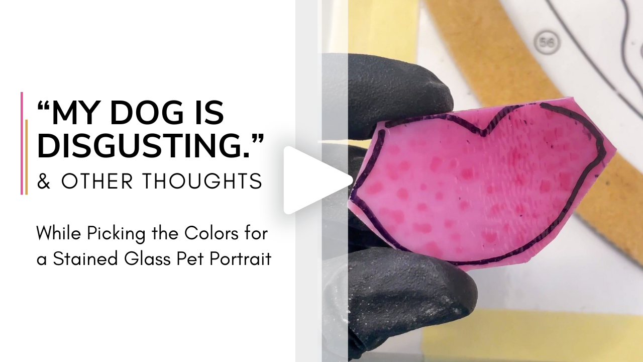 Glasswork Pixie Making the Tongue of a Stained Glass Pet Portrait_Site Vid Thumbnail.png