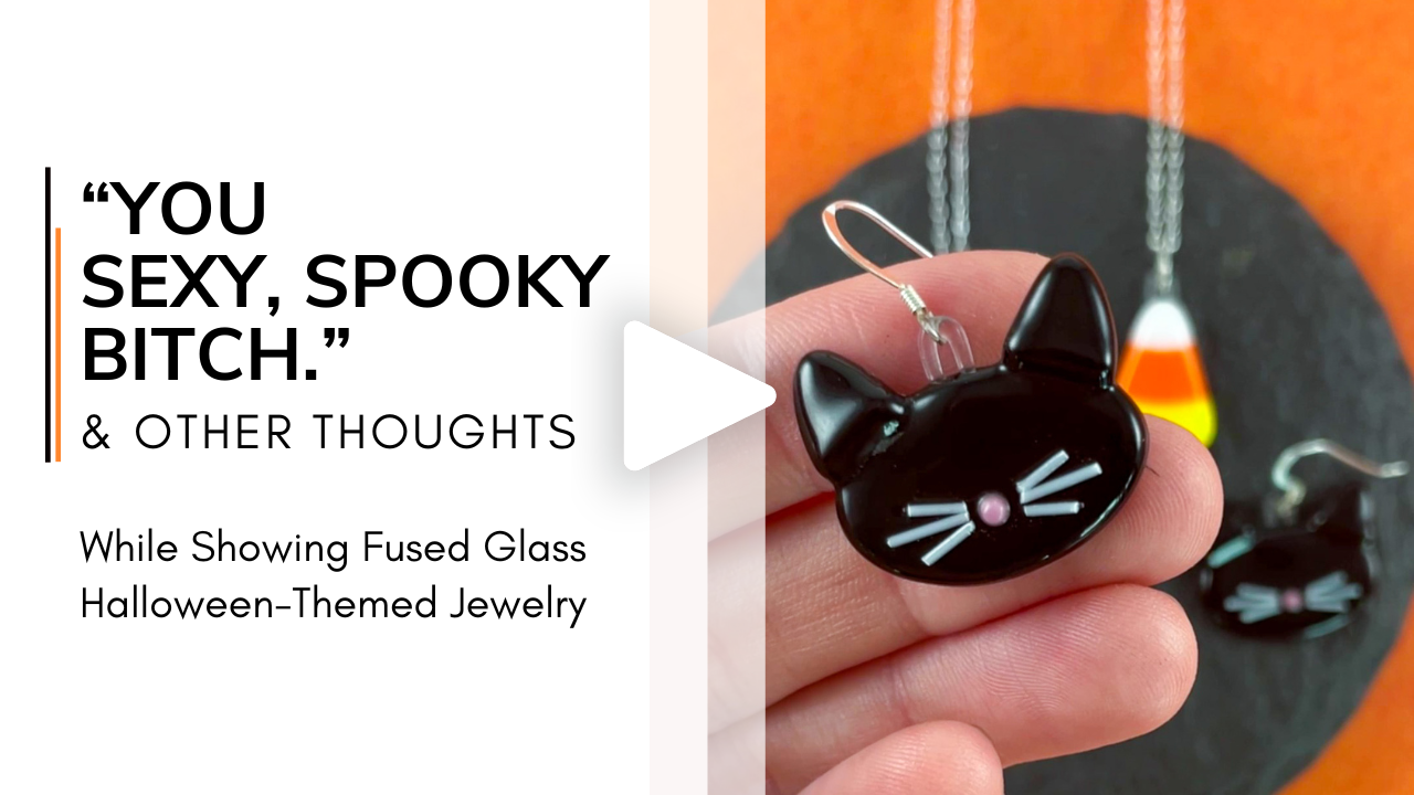 Glasswork Pixie Showing Halloween-Themed Fused Glass Jewelry_Site Vid Thumbnail.png