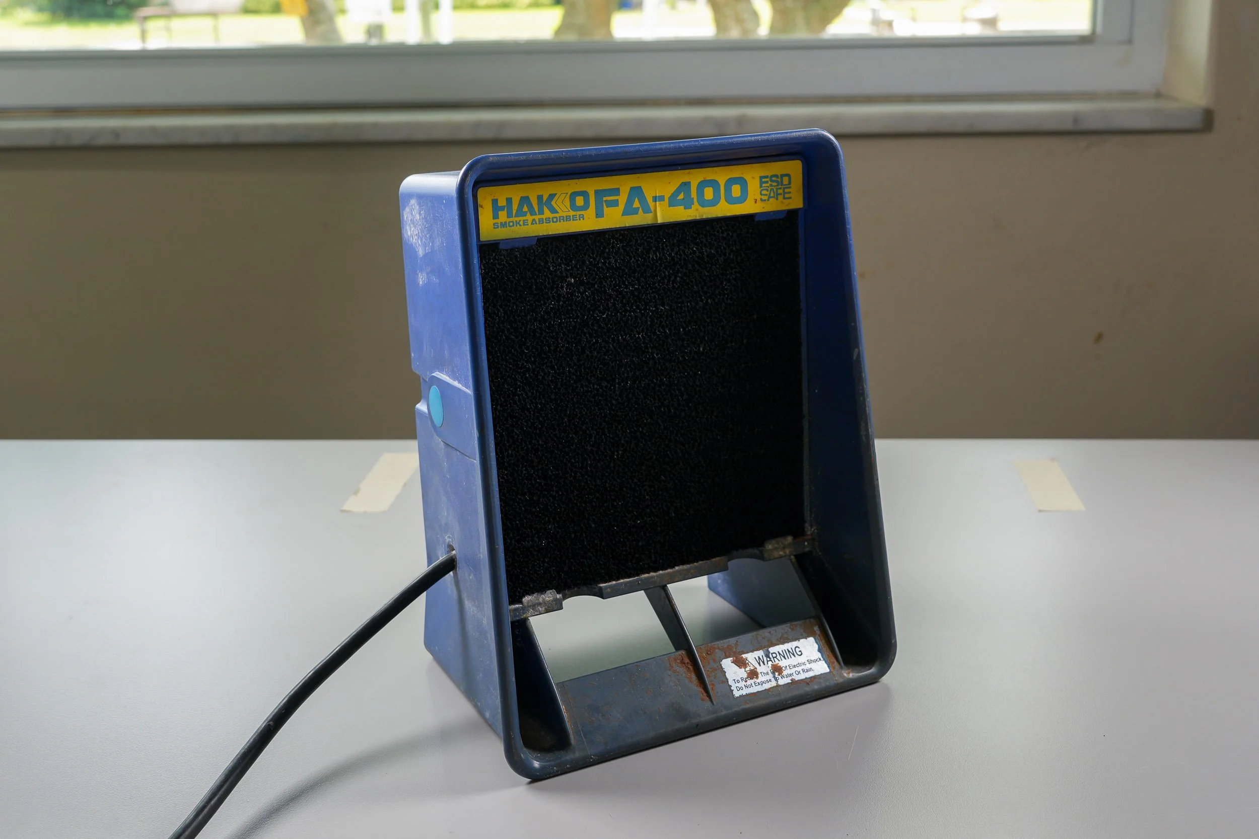 A Hakko-brand smoke absorber