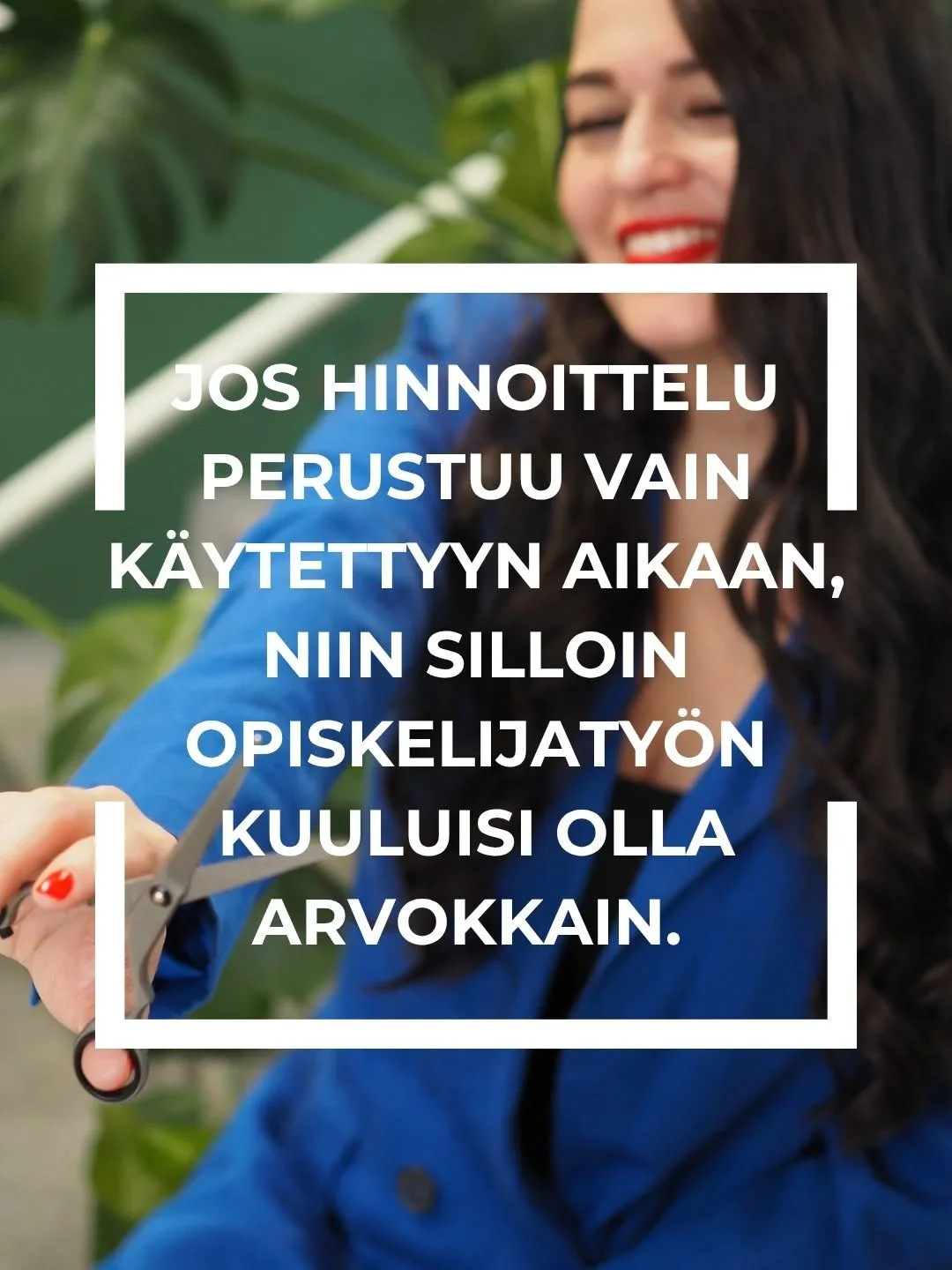 Oletko ikin&auml; miettinyt t&auml;t&auml;? 💭

Meill&auml; oli antoisa palaveri @sharon_claire_forbes :in kanssa, kun suunnittelimme arvopohjaisen hinnoittelun webinaaria. Mainitsin, ettei hintaa ole hyv&auml; tiputtaa kassalla alasp&auml;in vaikka 