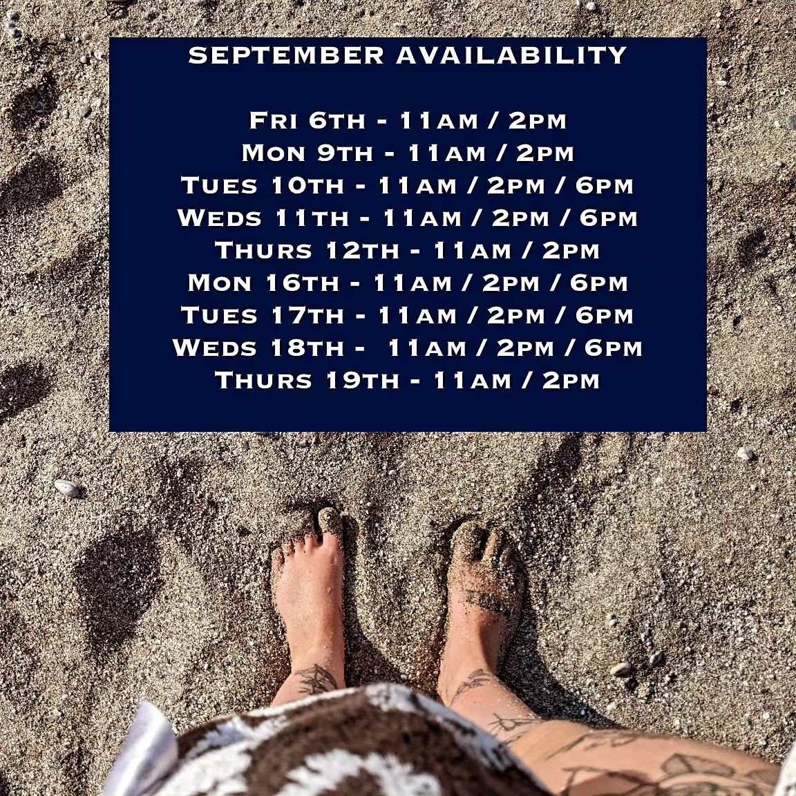 My books are open for September! DM me or use the booking form in my bio to get booked in. I will have limited availability from October onwards due to juggling many jobs so if you want a tattoo then best to book in asap! Big love 🌞