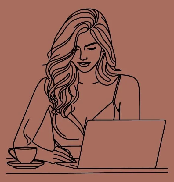 Sit behind your laptop with a nice cup of tea