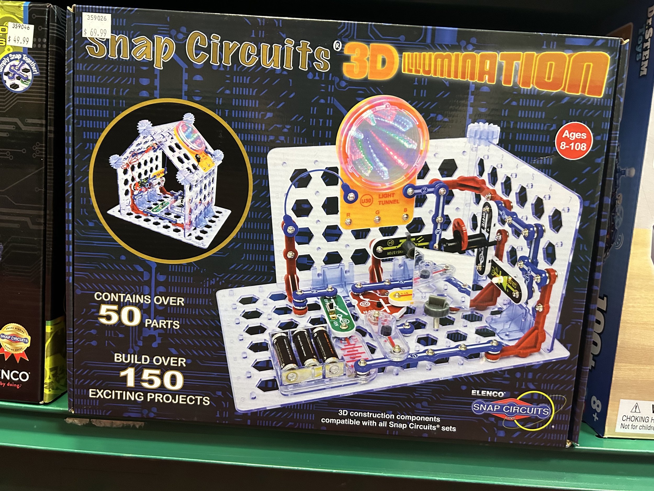 Snap Circuits 3D Illumination Electronics Exploration Kit | Over 150 Stem Projec