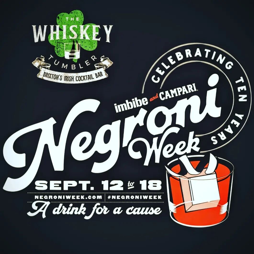 Here at The Whiskey Tumbler we'll be celebrating ten years of @imbibe @campariuk the famous Negroni Week!

It's one of the worlds best cocktails &amp; not only that it's all in favour of raising money for charity! 
 
We'll be running our own deliciou