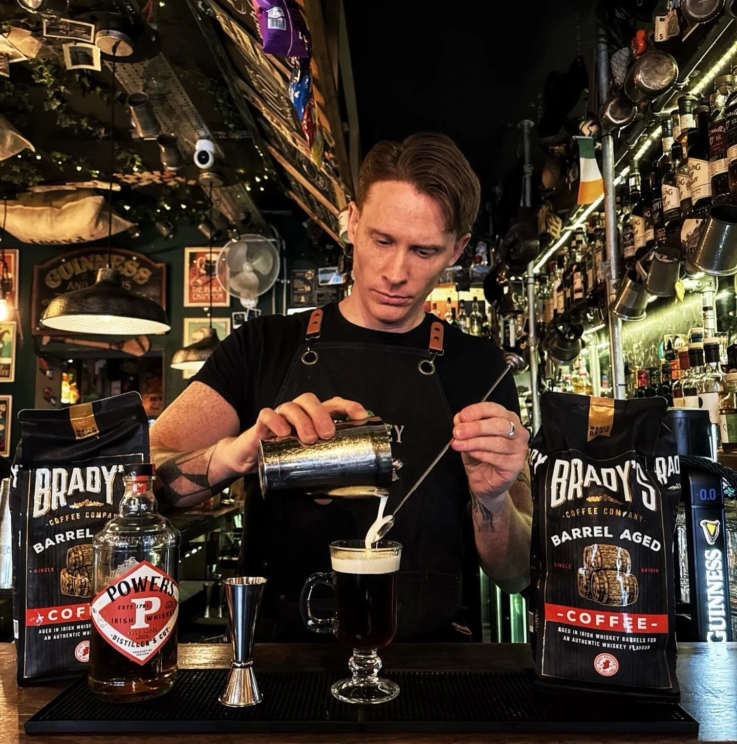 ☘️ ☕️ Sunday, January 25th is International Irish Coffee Day ☕️☘️

We&rsquo;re doing it properly with our signature Tumbler Irish Coffee: Brady&rsquo;s whiskey barrel-aged beans (straight out of Co. Wicklow) paired with Powers Distiller&rsquo;s Cut. 