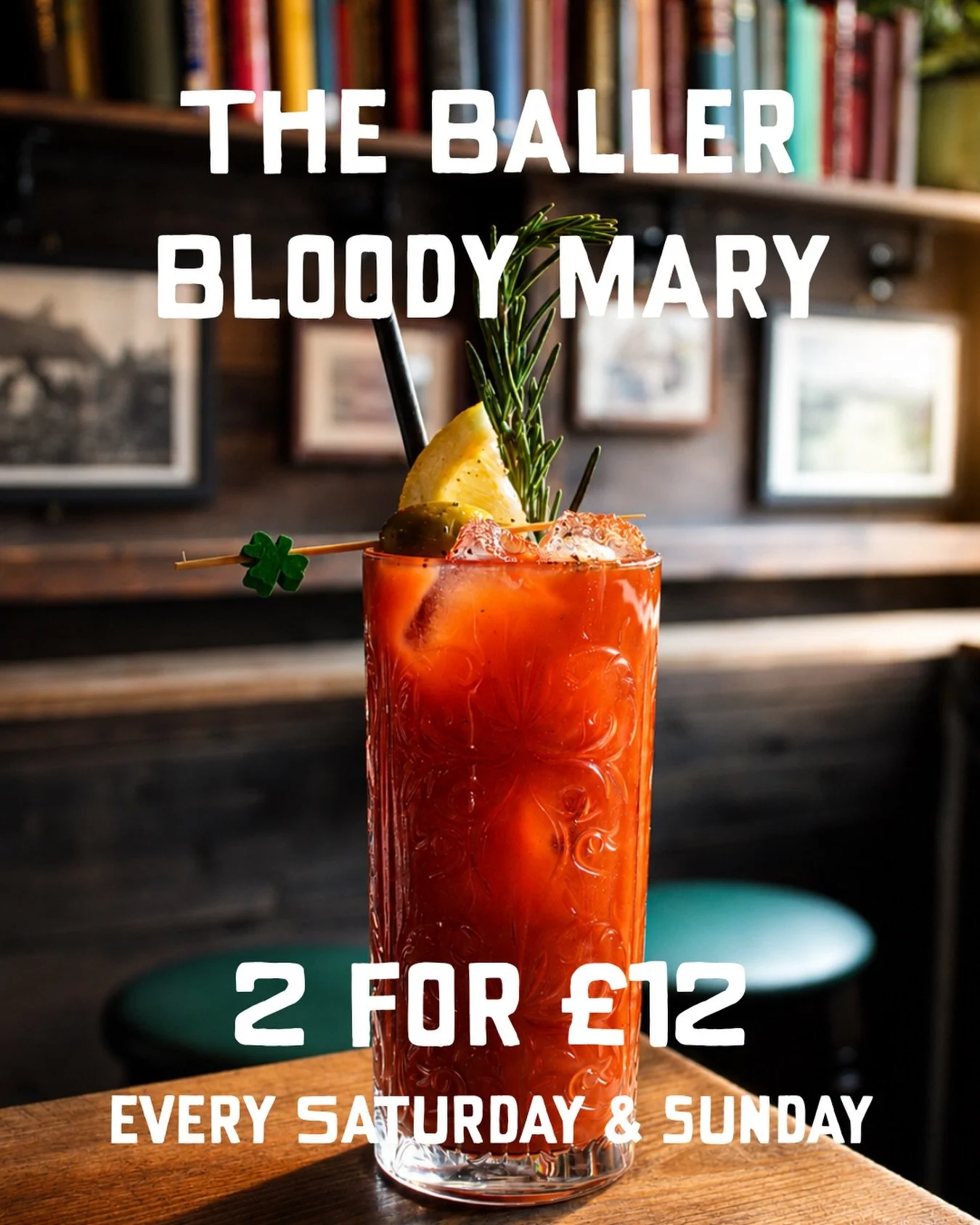 Need a cure for Friday nights shenanigans?

Chilli and bacon infused vodka, spicy tomato juice, Worcestershire sauce, lemon, black pepper garnished with rosemary and olives - and yep, it&rsquo;s all vegan friendly 🌱 

2 for &pound;12 every Saturday 
