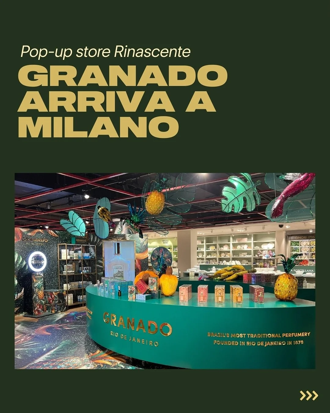 🇧🇷✨ Dalle radici brasiliane al cuore di Milano: Granado ha scelto la Rinascente per il suo debutto in Italia&hellip; e noi non potevamo mancare!

 Con il nostro Photo Booth personalizzato, i visitatori hanno portato a casa un ricordo unico di quest