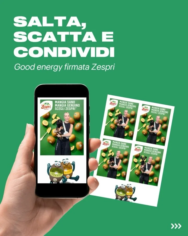 Un salto di energia firmato Zespri! 🥝 

Nei centri commerciali di Milano abbiamo creato un&rsquo;attivit&agrave; super divertente: salti sul trampolino, sorrisi e ricordi da portare a casa. 

Una foto stampata e un video pronto da condividere, doppi