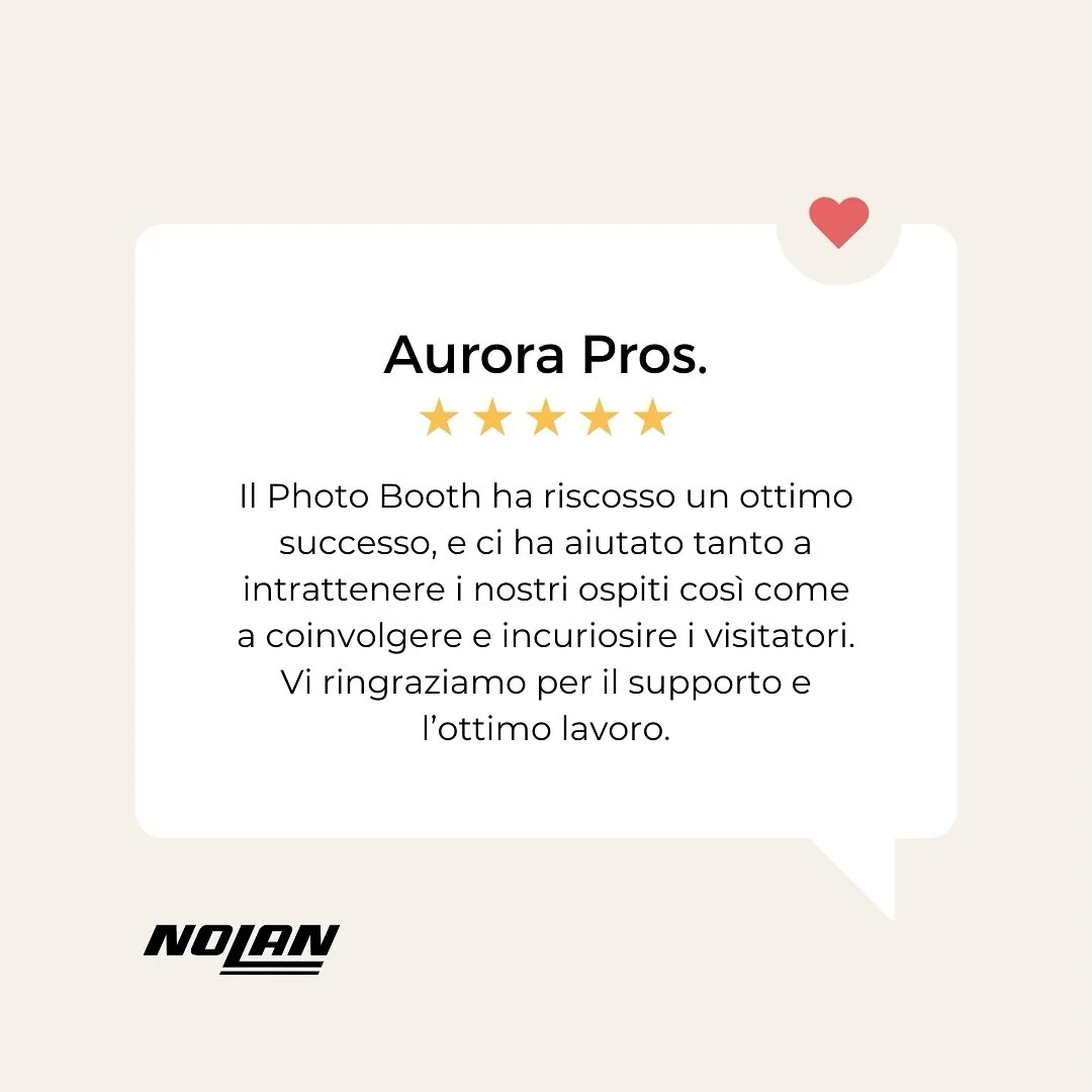 Ogni parola che ci dedicate &egrave; una spinta enorme per continuare a crescere e migliorare.

Leggere i vostri feedback ci ricorda quanto sia importante costruire relazioni basate su fiducia, cura e attenzione ai dettagli.

Swipe per scoprire alcun