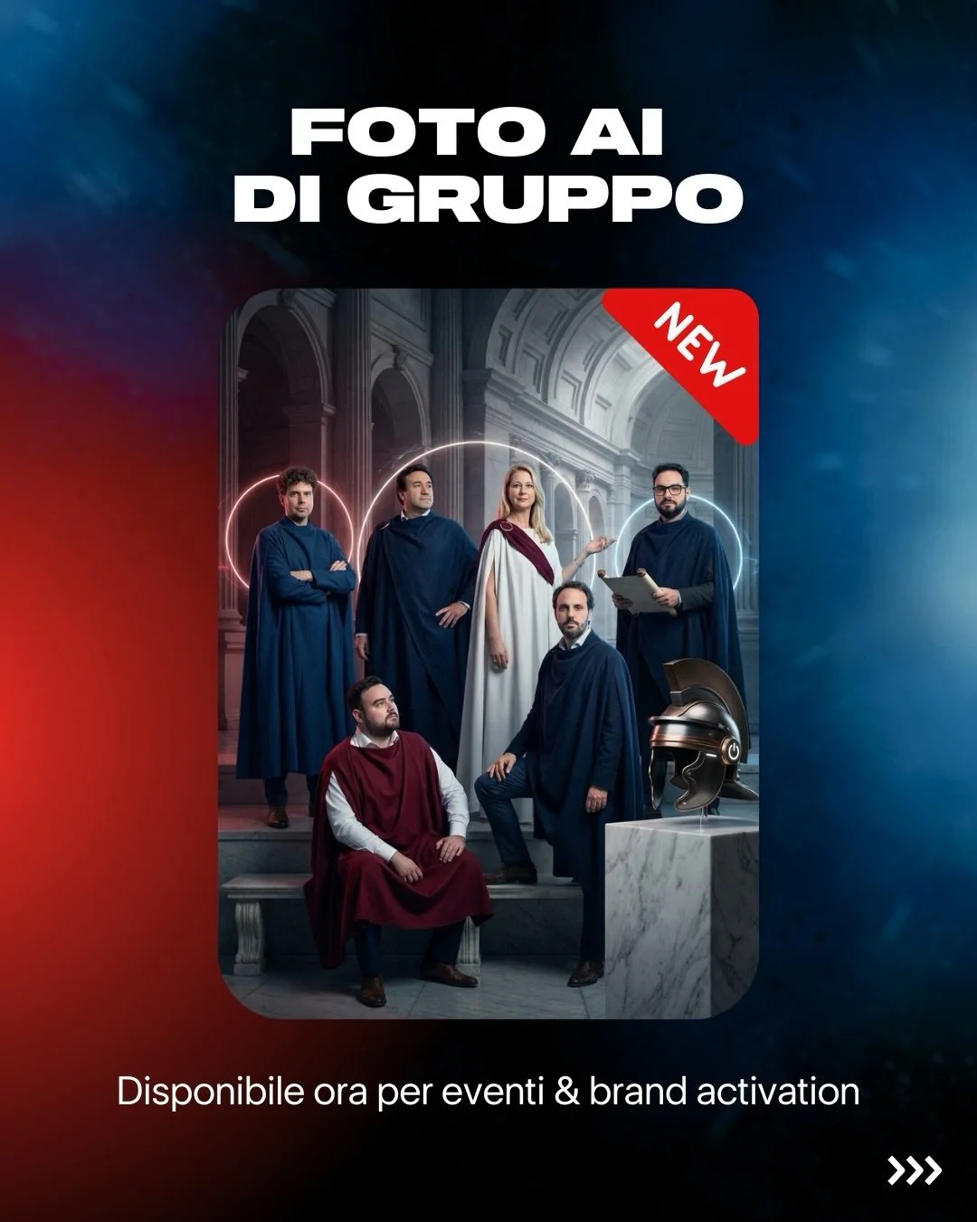 Da oggi anche le foto AI sono di gruppo 💥

Perfette per eventi in cui le persone vogliono scattare insieme e vivere un&rsquo;esperienza che sorprende davvero.

La nostra tecnologia &egrave; disponibile su tutte le esperienze
Say Cheese con photo boo