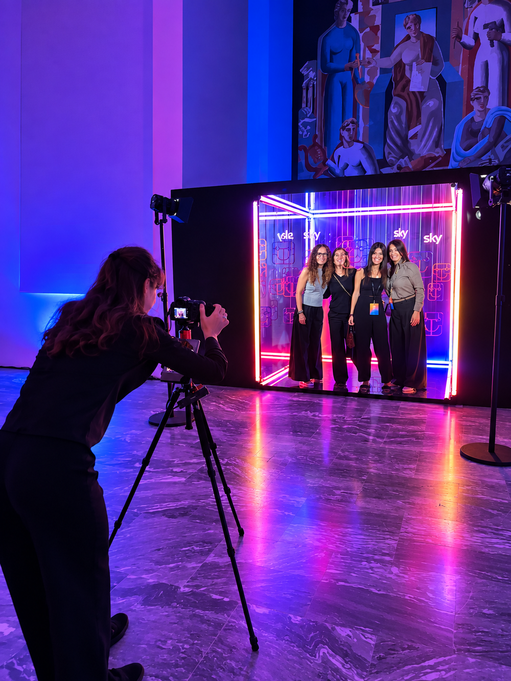 Fotografo Print per Sky Mobile alla Triennale di Milano