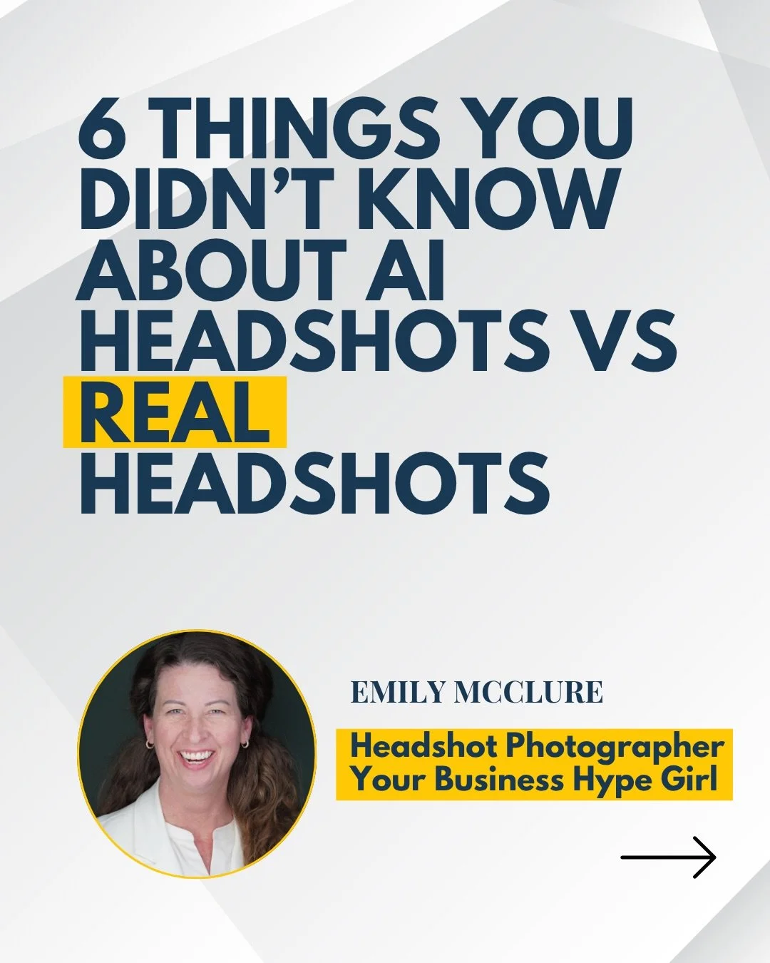 THE MORE YOU KNOW | it&rsquo;s true, AI Headshots are probably here to stay, but there&rsquo;s a few things you need to know when making the choice.

For me, I don&rsquo;t really want my face showing up on an advertisement of somebody else&rsquo;s ch