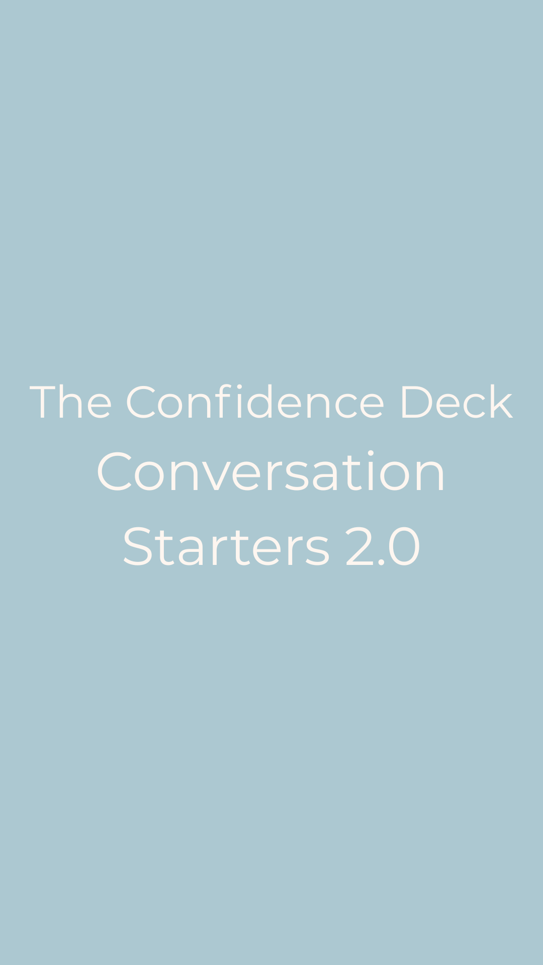 TCD Conversation Deck 2.0