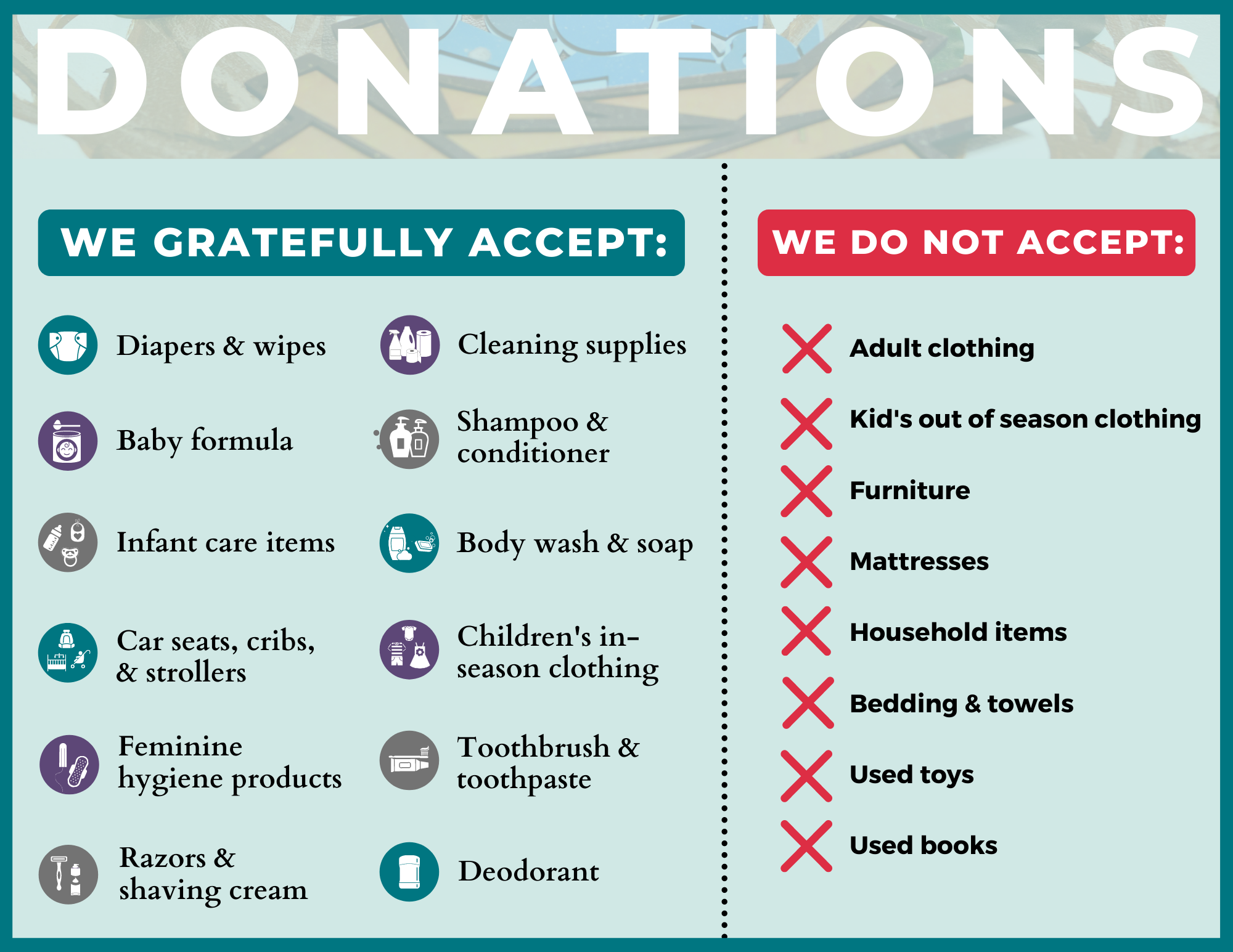 Physical Donations — The Nest Lexington