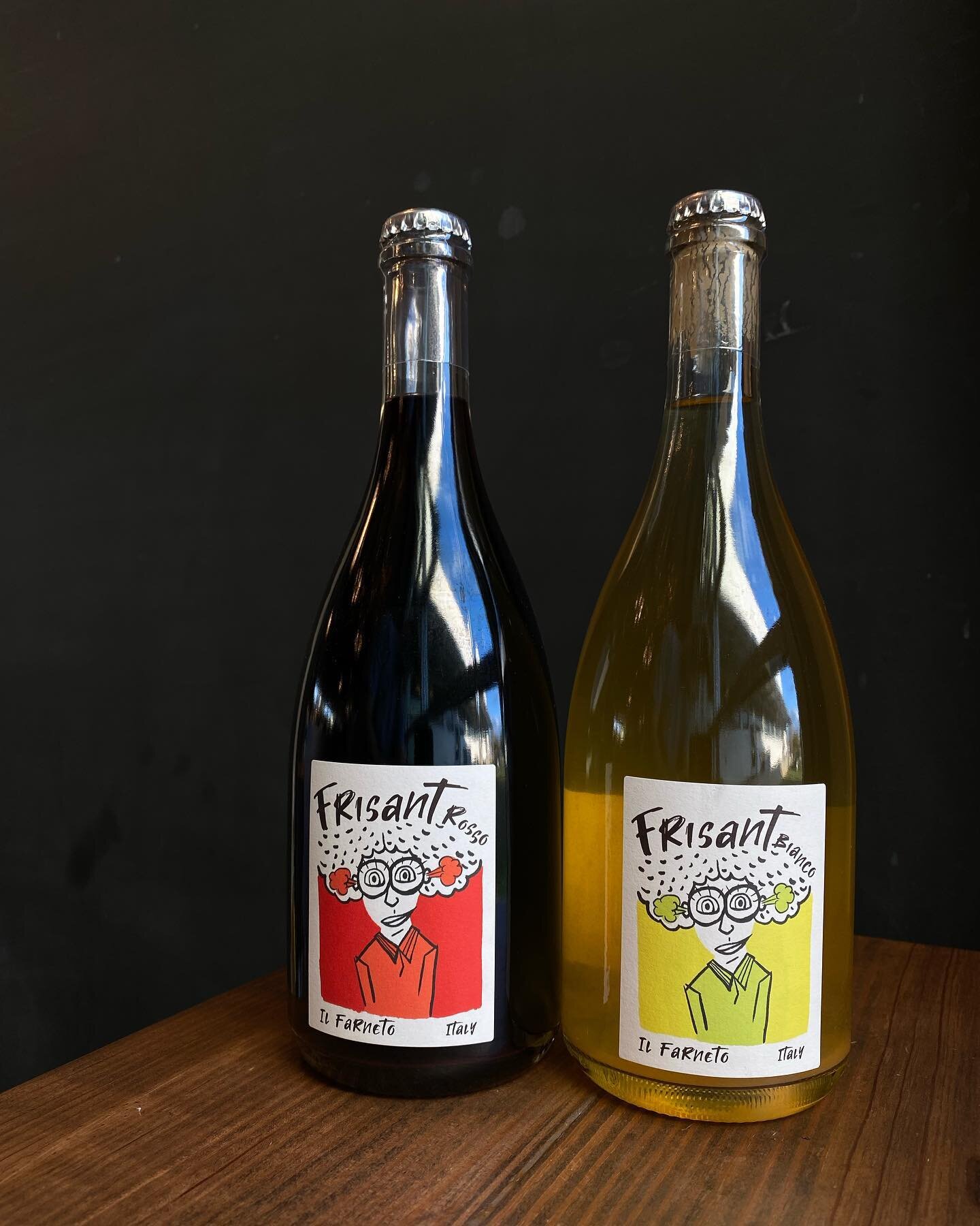 fun new wines from @scuola_di_vino 

- Two sparklers from Il Farneto, Frisant Rosso (Lambrusco) and Bianco (Spergola/Sauvignon) 

- THREE wines from Cantina Giardino, since y&rsquo;all can&rsquo;t get enough of the orange stuff. 2020 NA Bianco, 2018 