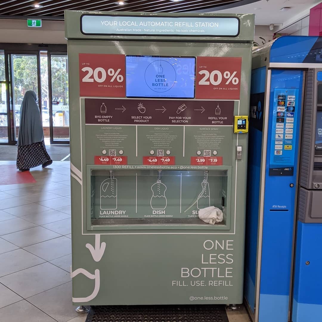 Yeeeessss! Hi @one.less.bottle - we absolutely love your refill station! 

This great machine sits in Barkly Square shopping centre inspiring and empowering shoppers to &quot;CHANGE THEIR RELATIONSHIP STATUS WITH PLASTIC FROM SINGLE-USE, TO RE-USE&qu