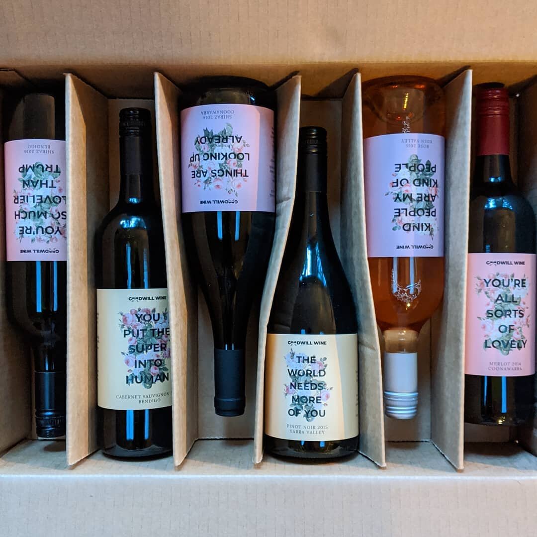 It was great fun opening up my box of Goodwill Wine in early lockdown days. I mean, look at the lovely quirky labels! As well as giving you a great glass of red (or white or rose, to each their own!) and telling you that you are so much lovelier then