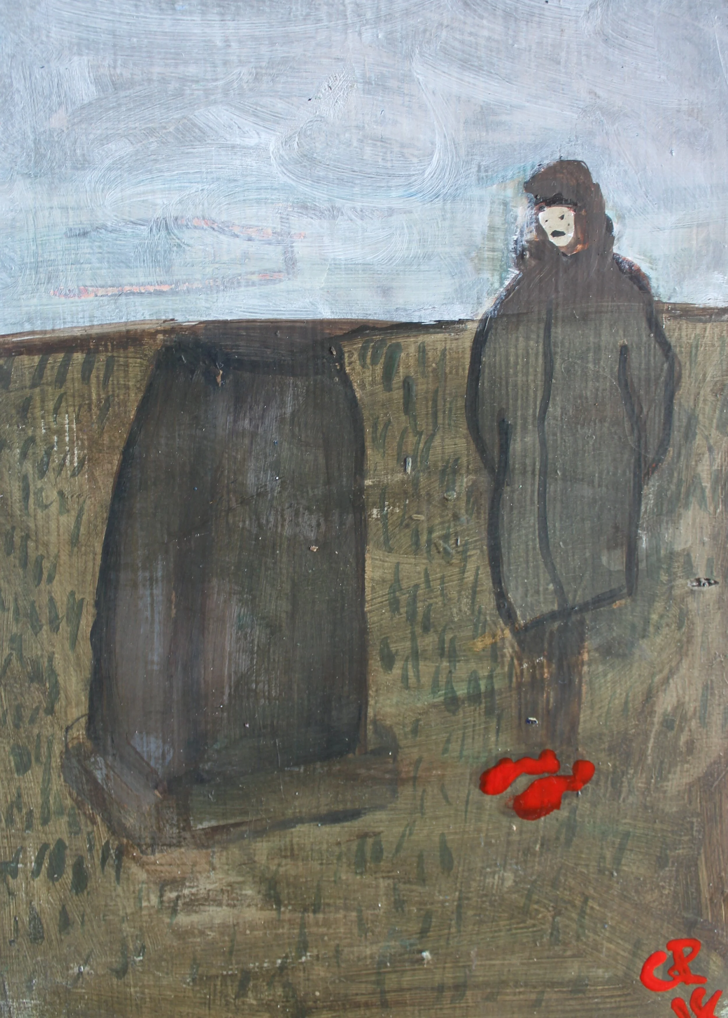 Chantonbury Ring ( 2018) Acrylic on Canvas . 90x90cm 