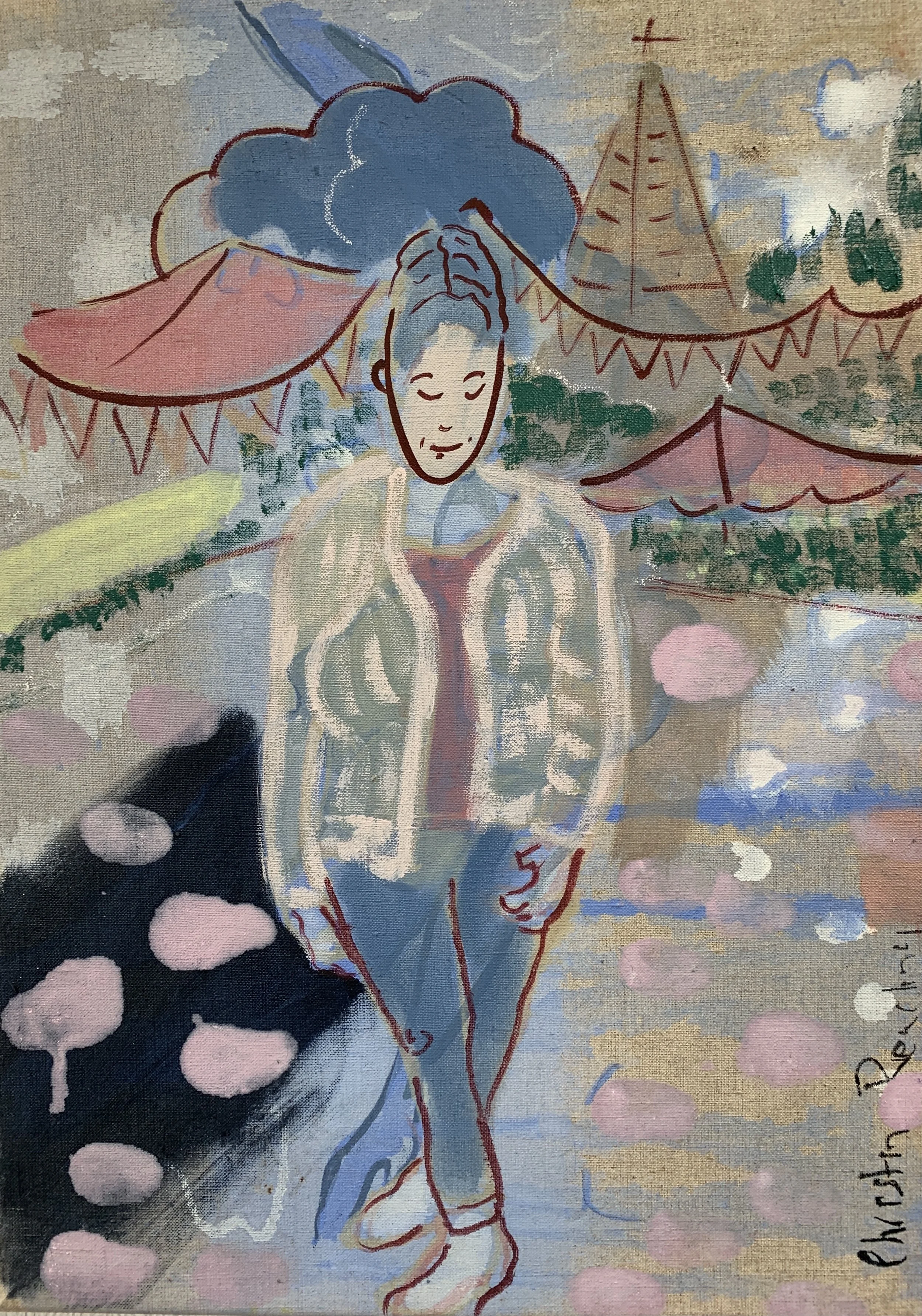 The Fete ( 2025)  Oil on linen , 30 x 40 cm . Private Collection 