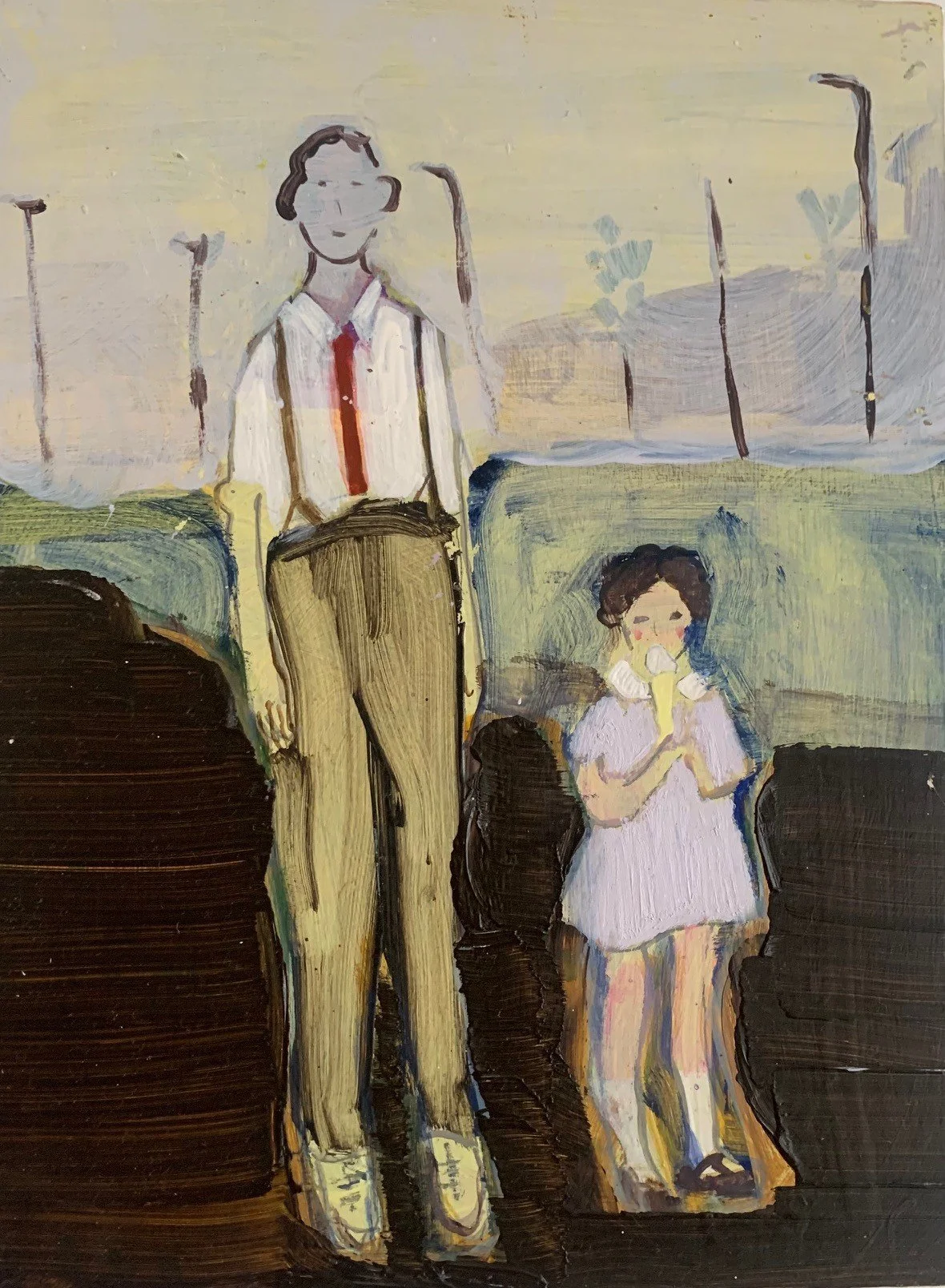 Grandfather Alf ( 2026) Oil on aluminum 